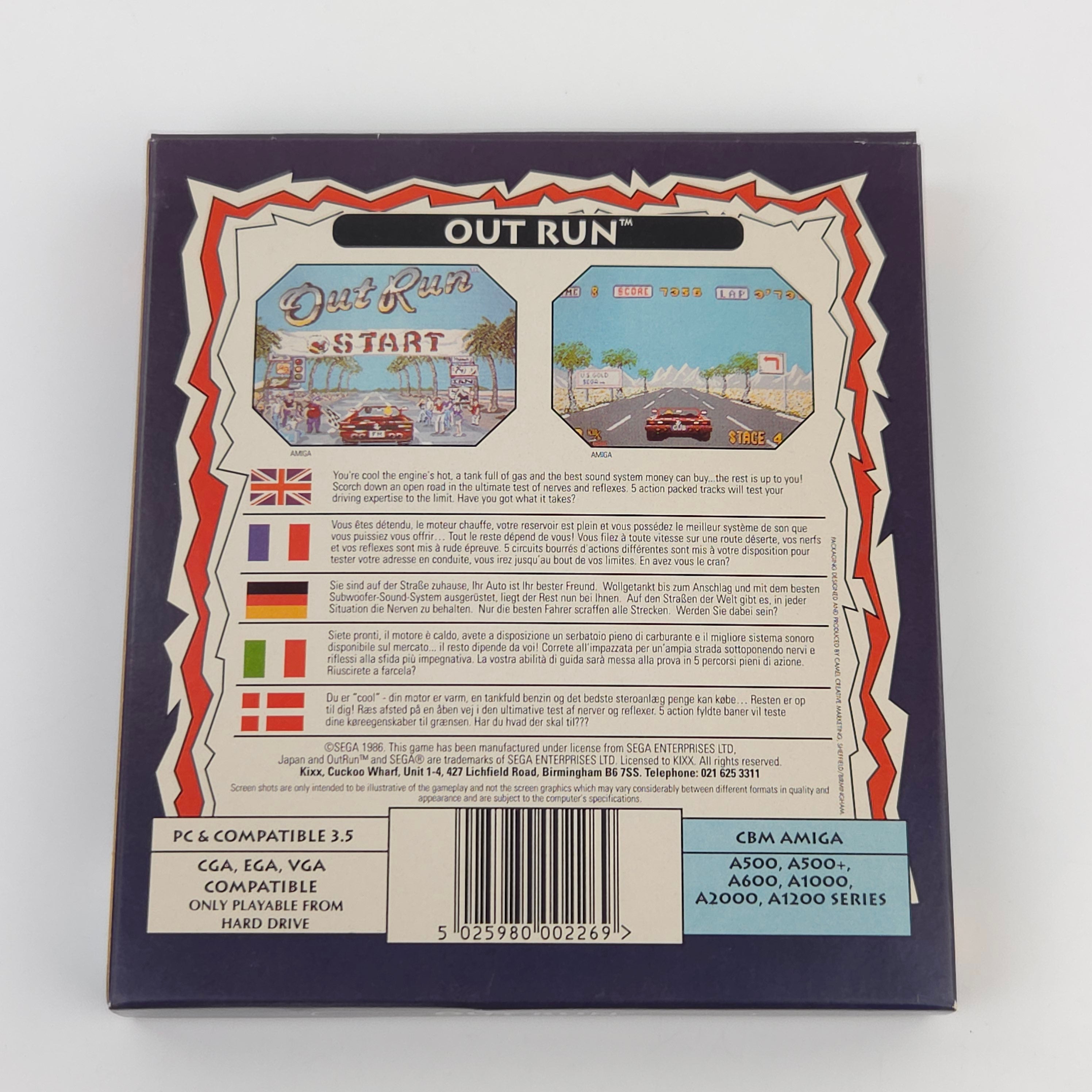 Commodore Amiga Spiel – Out Run Start (OVP PAL)