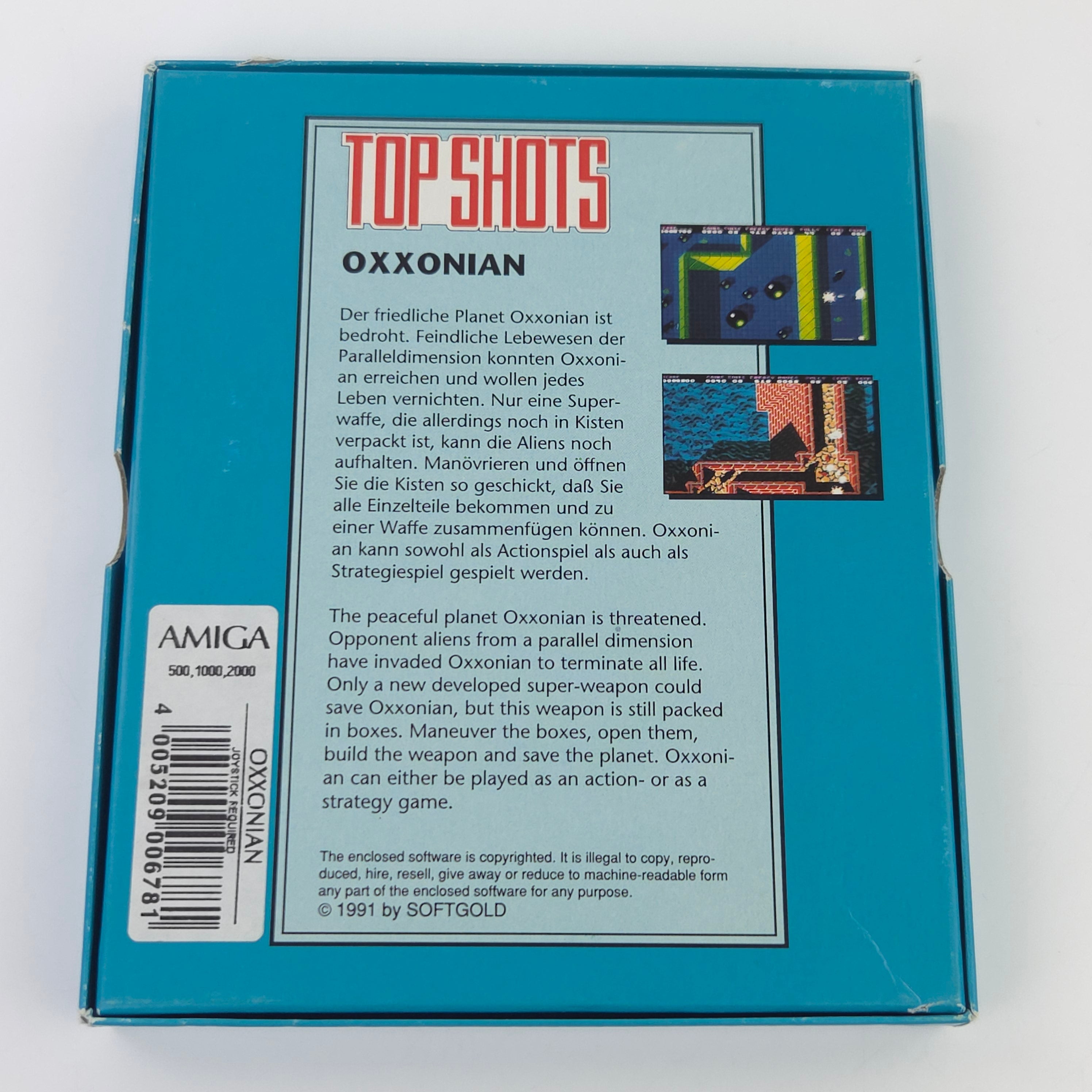 Commodore Amiga Spiel – Oxxonian Top Shots (OVP)