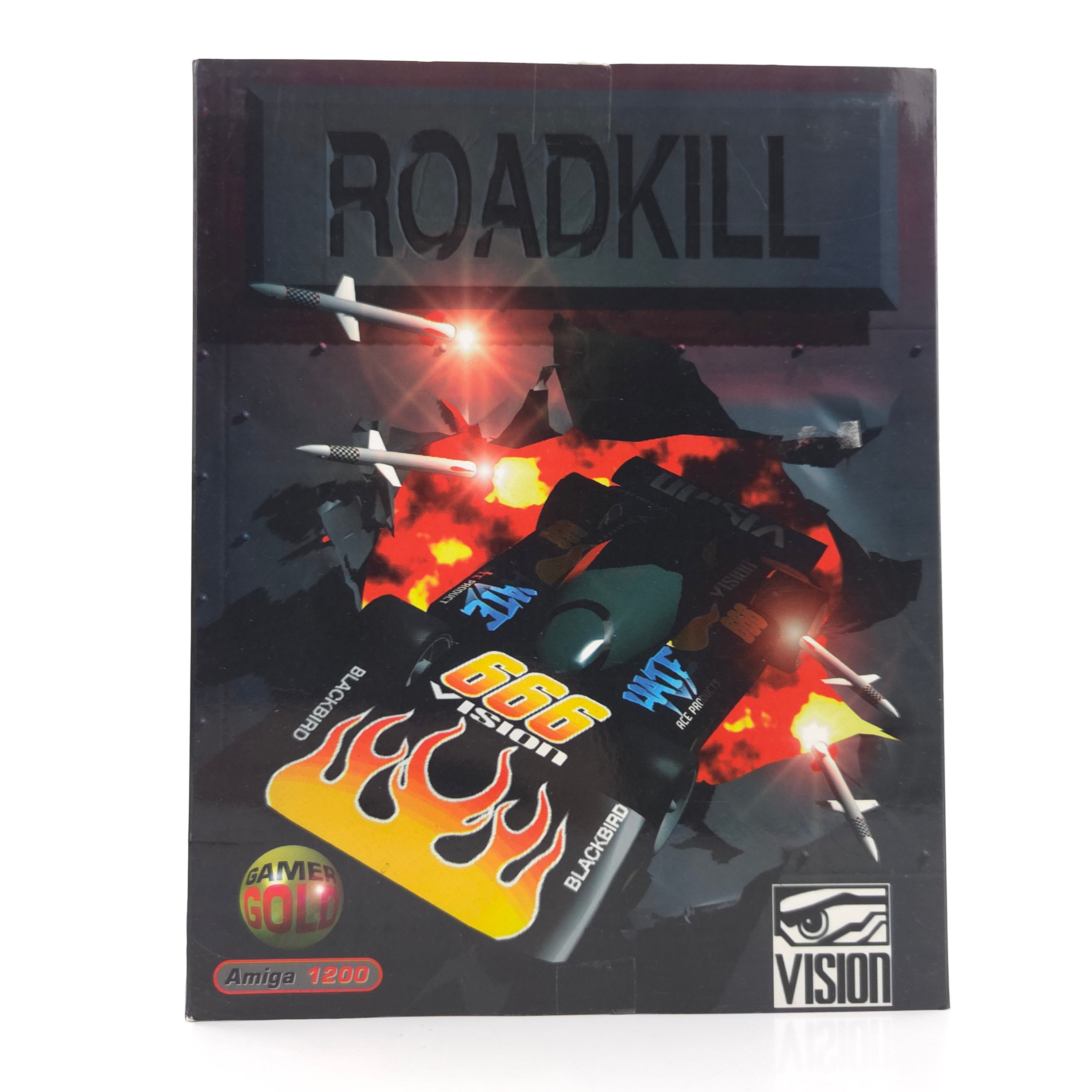 Commodore Amiga Spiel Roadkill Big Box OVP PAL Vision