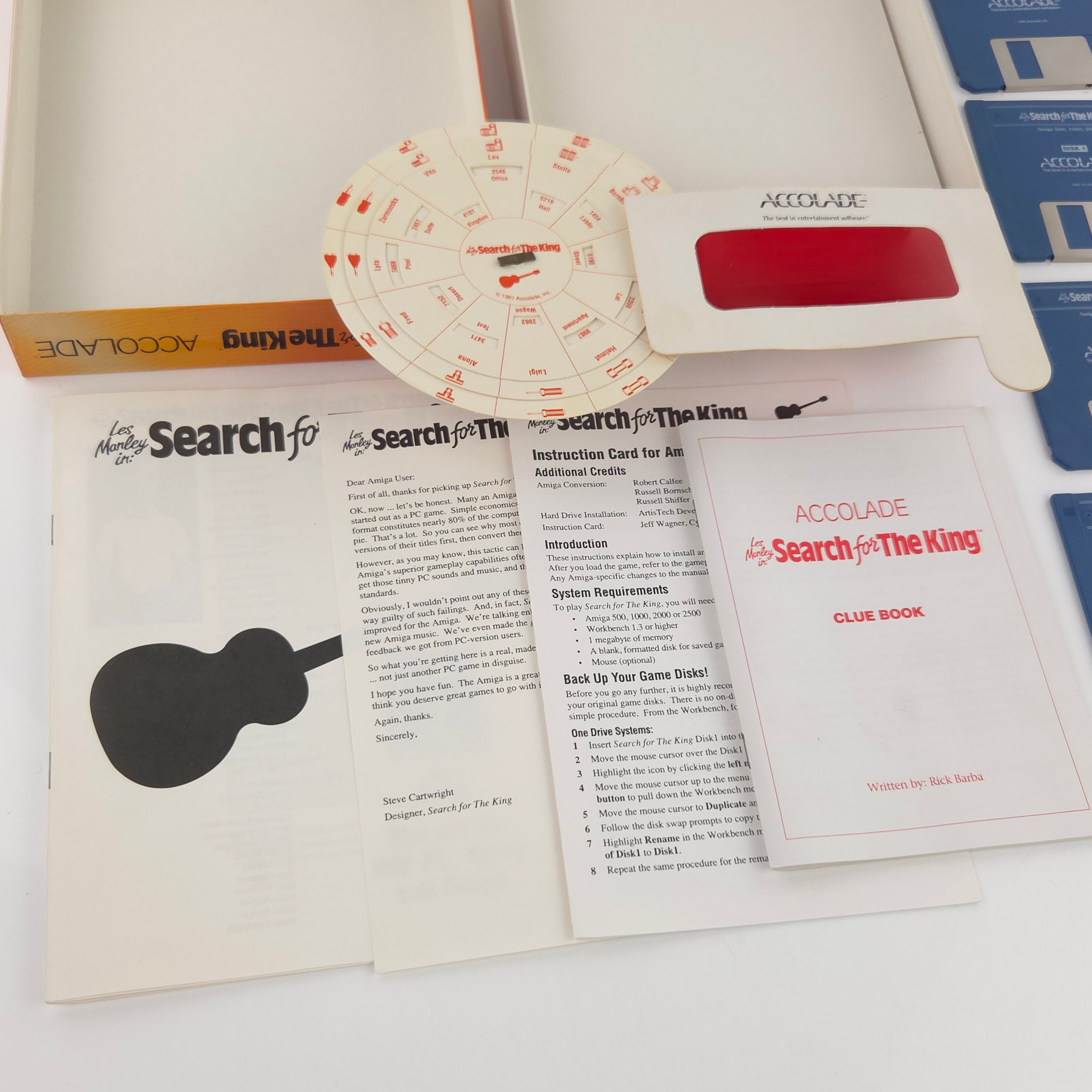 Amiga Spiel Search for the King Accolade Big Box OVP PAL