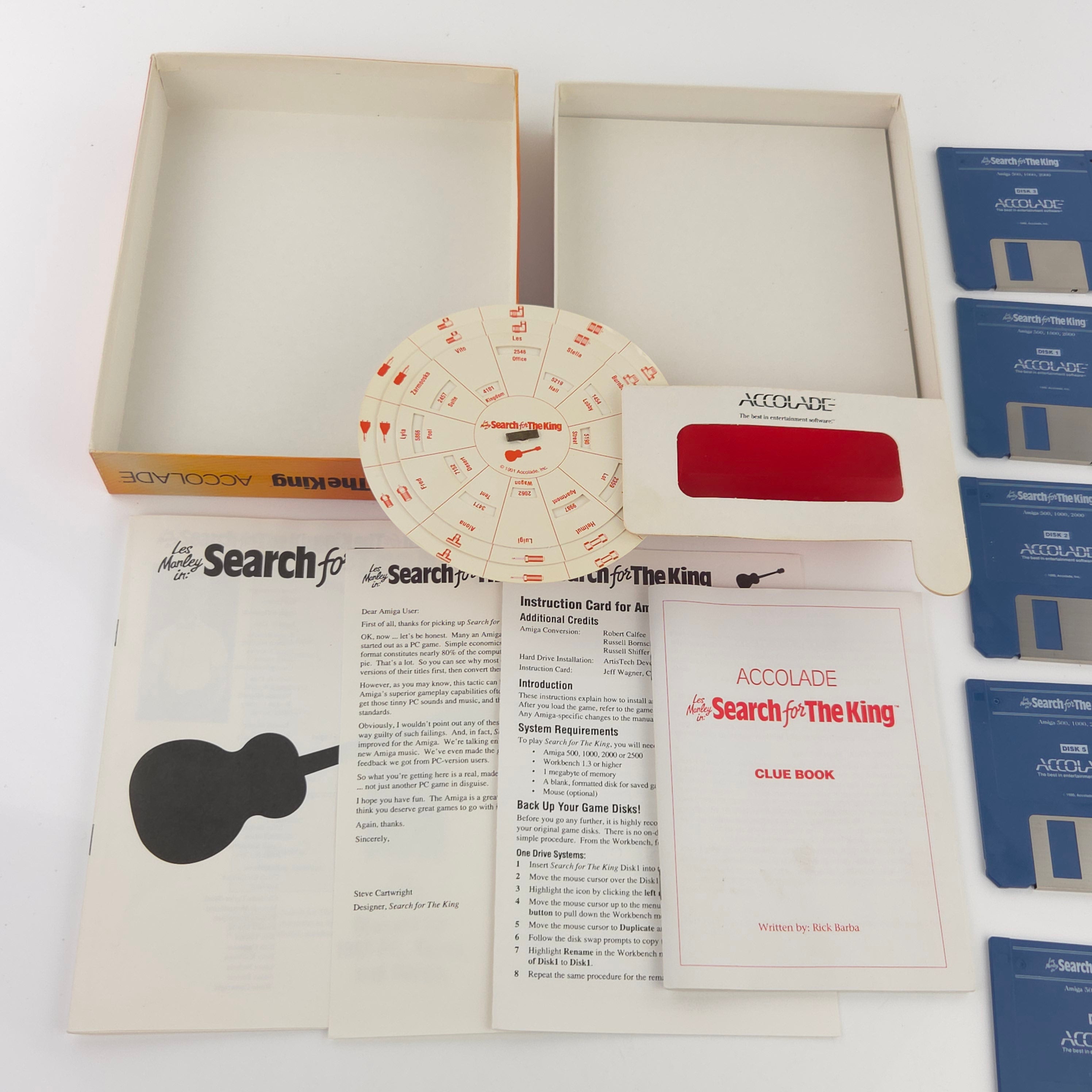 Amiga Spiel Search for the King Accolade Big Box OVP PAL