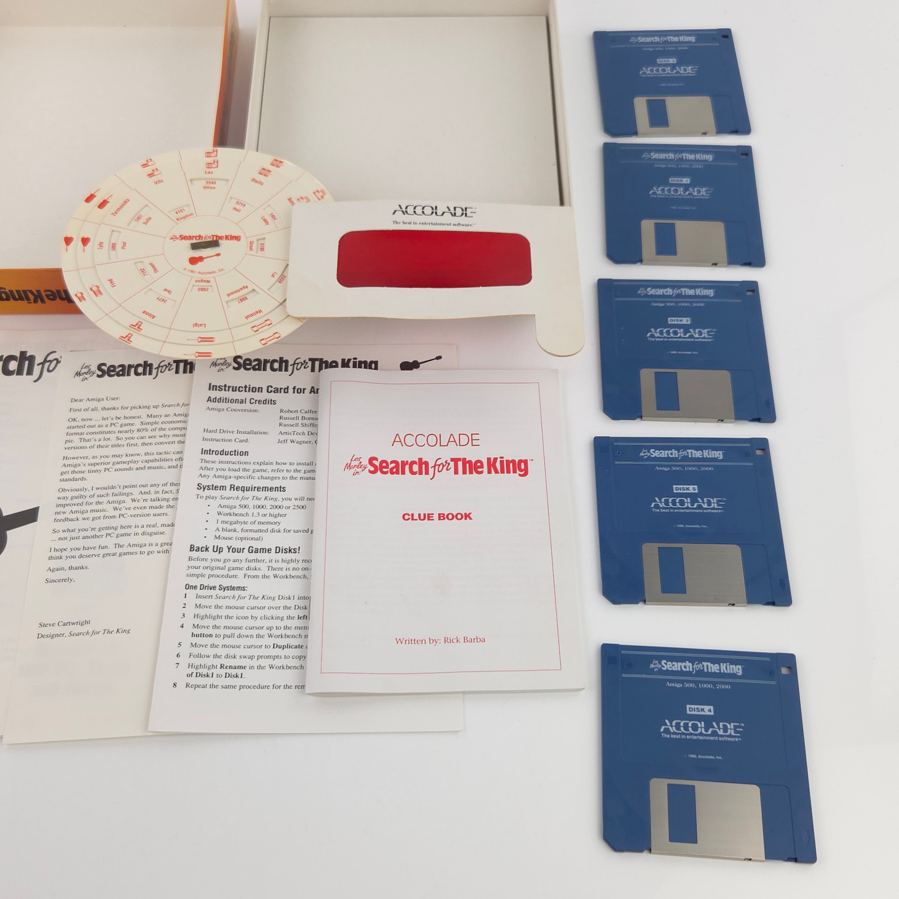 Amiga Spiel Search for the King Accolade Big Box OVP PAL
