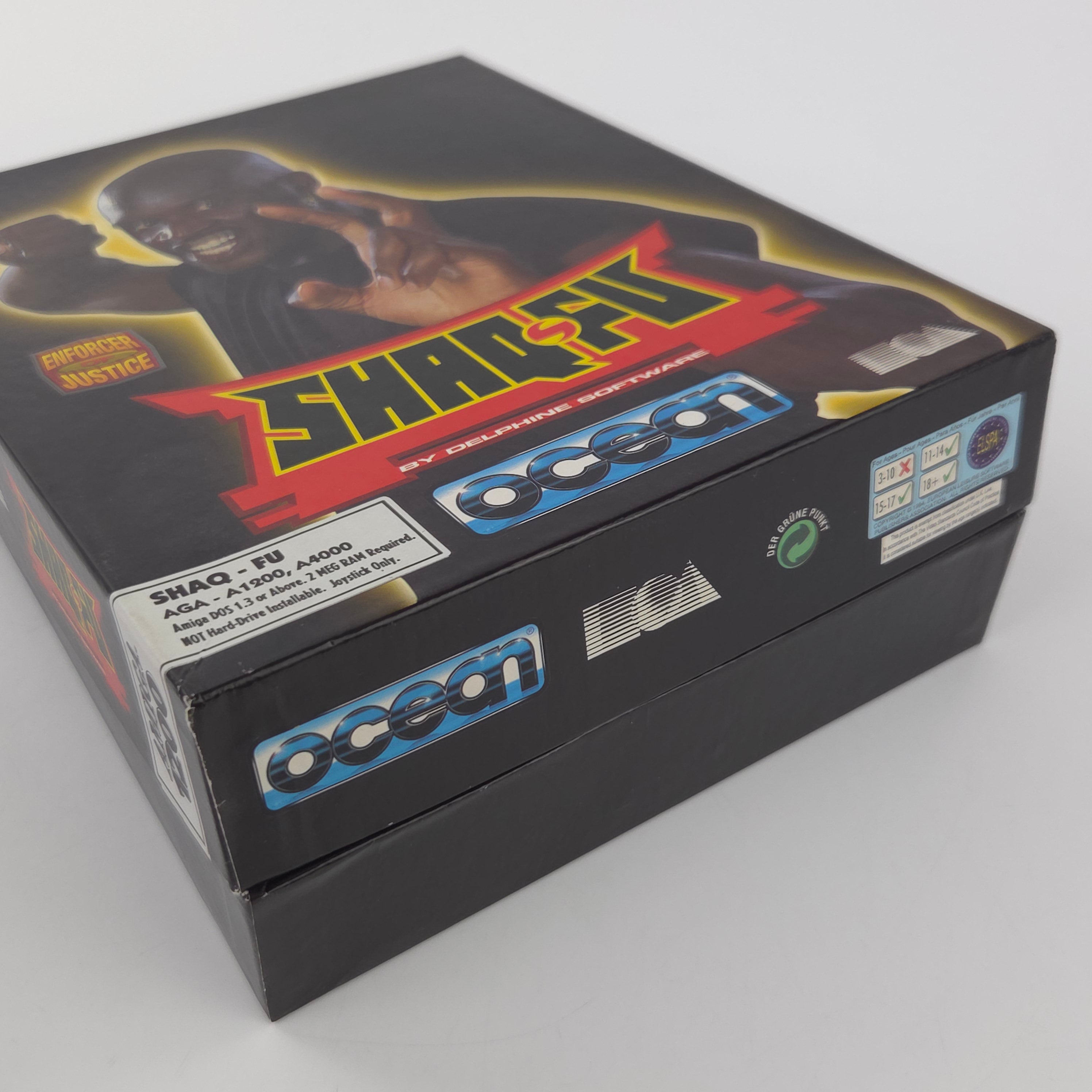 Commodore Amiga Spiel Shaq Fu Big Box OVP PAL Diskette