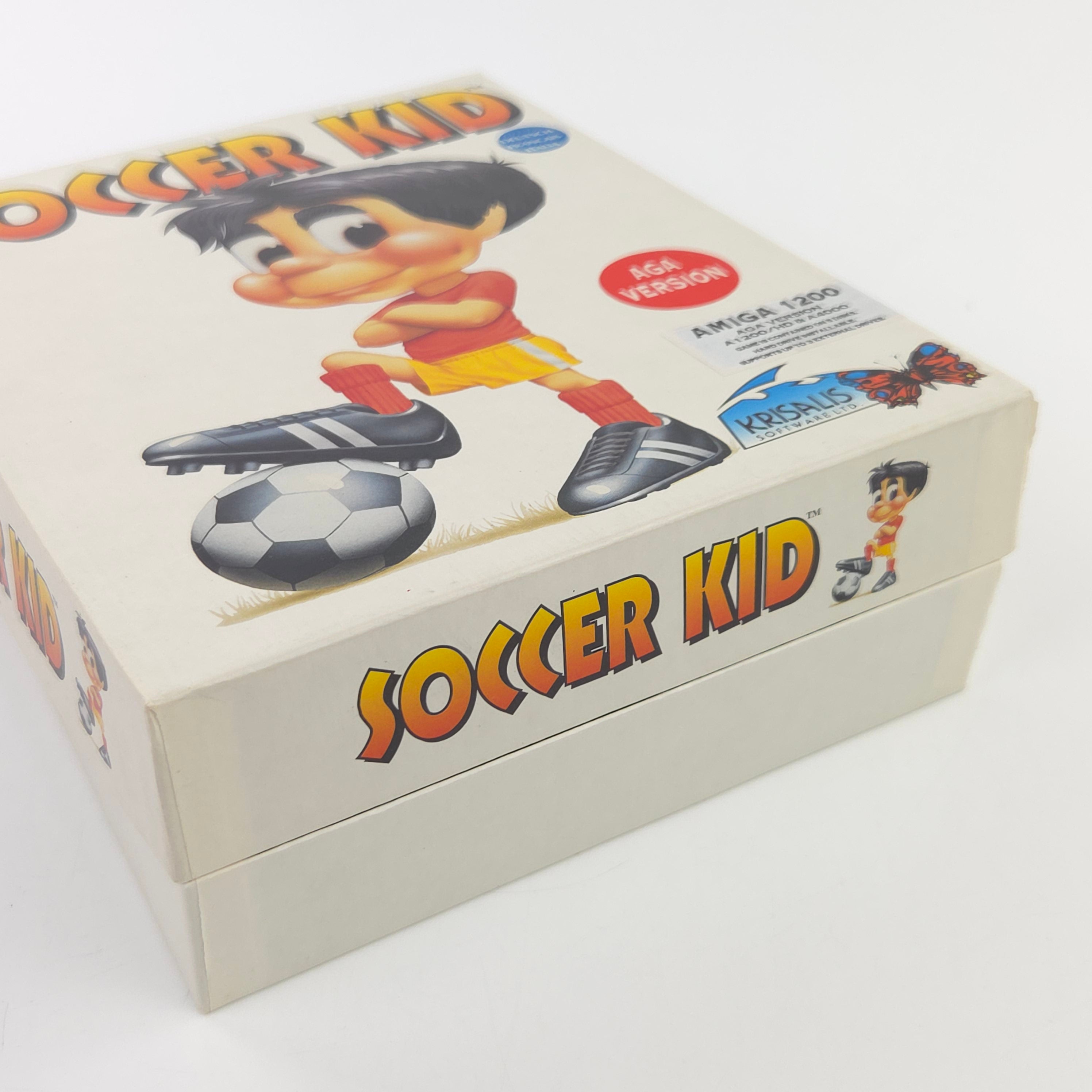Commodore Amiga Spiel Soccer Kid AGA Big Box OVP PAL