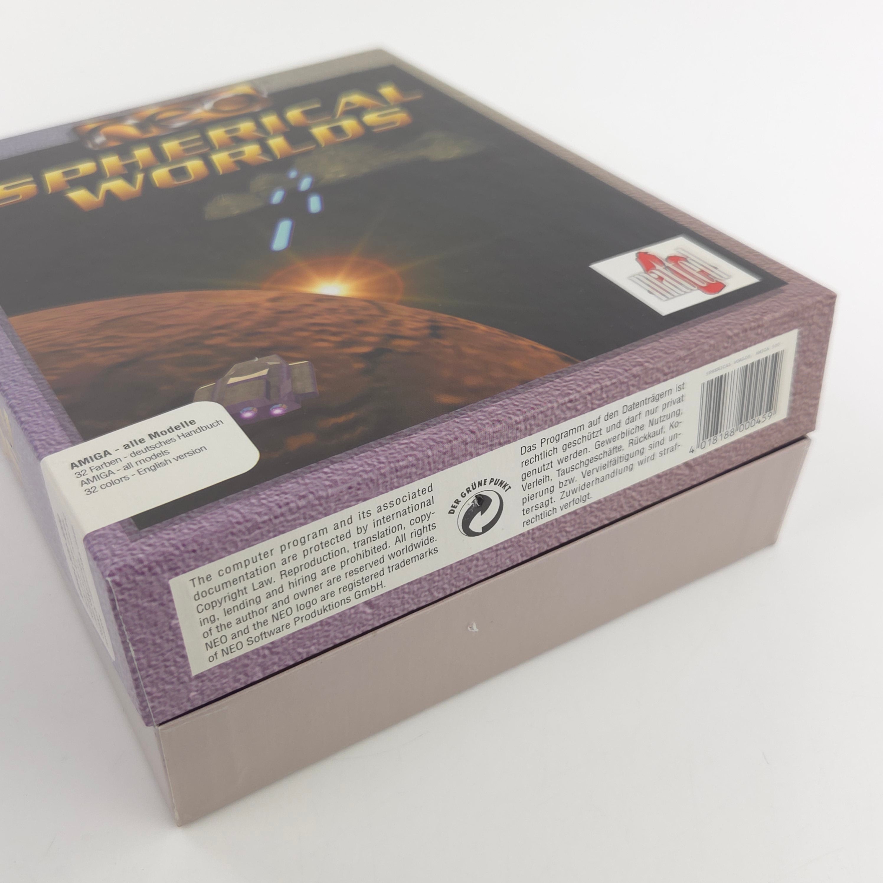 Commodore Amiga Spiel Spherical Worlds Big Box OVP PAL