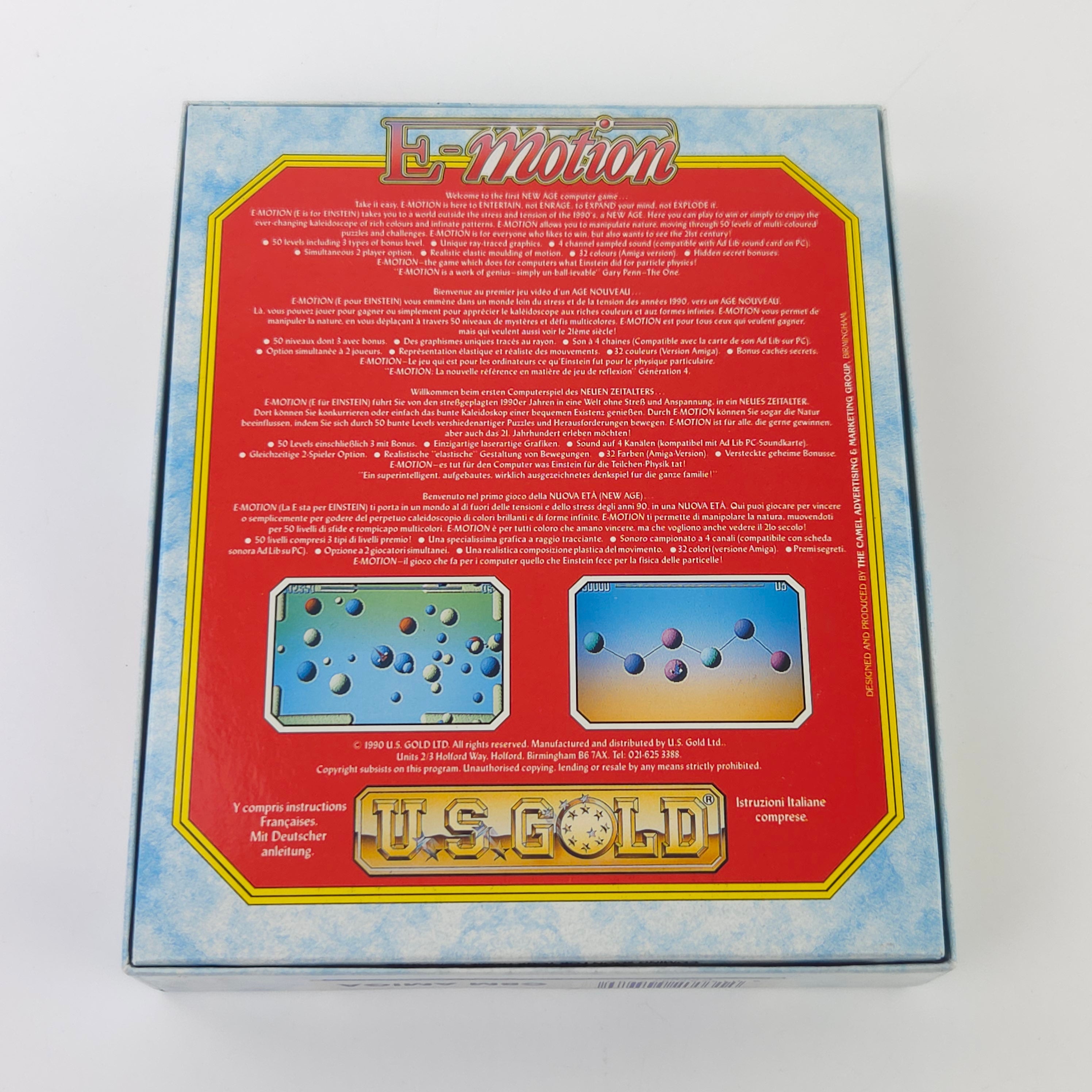 Commodore Amiga Spiel – E-Motion (OVP PAL)