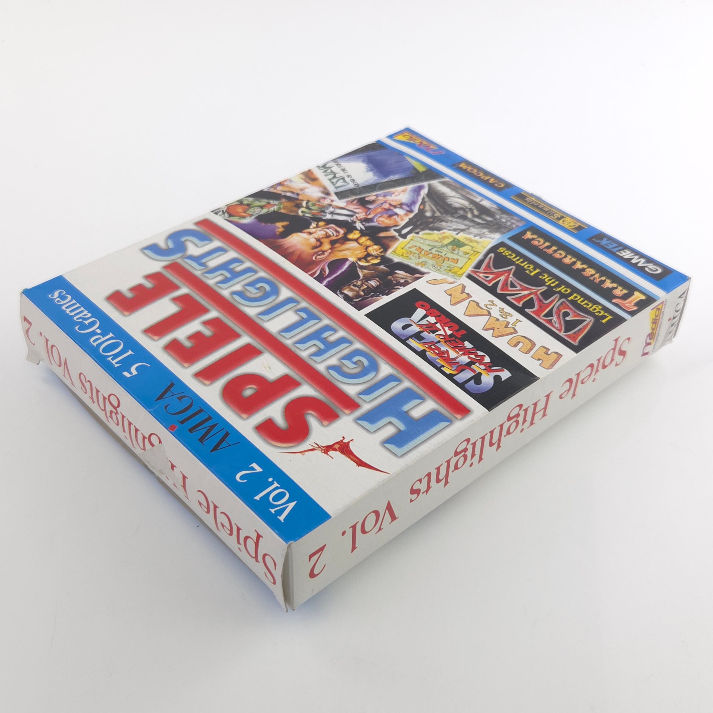 Amiga Spiel Highlights Vol.2 Big Box CBM Disk OVP PAL