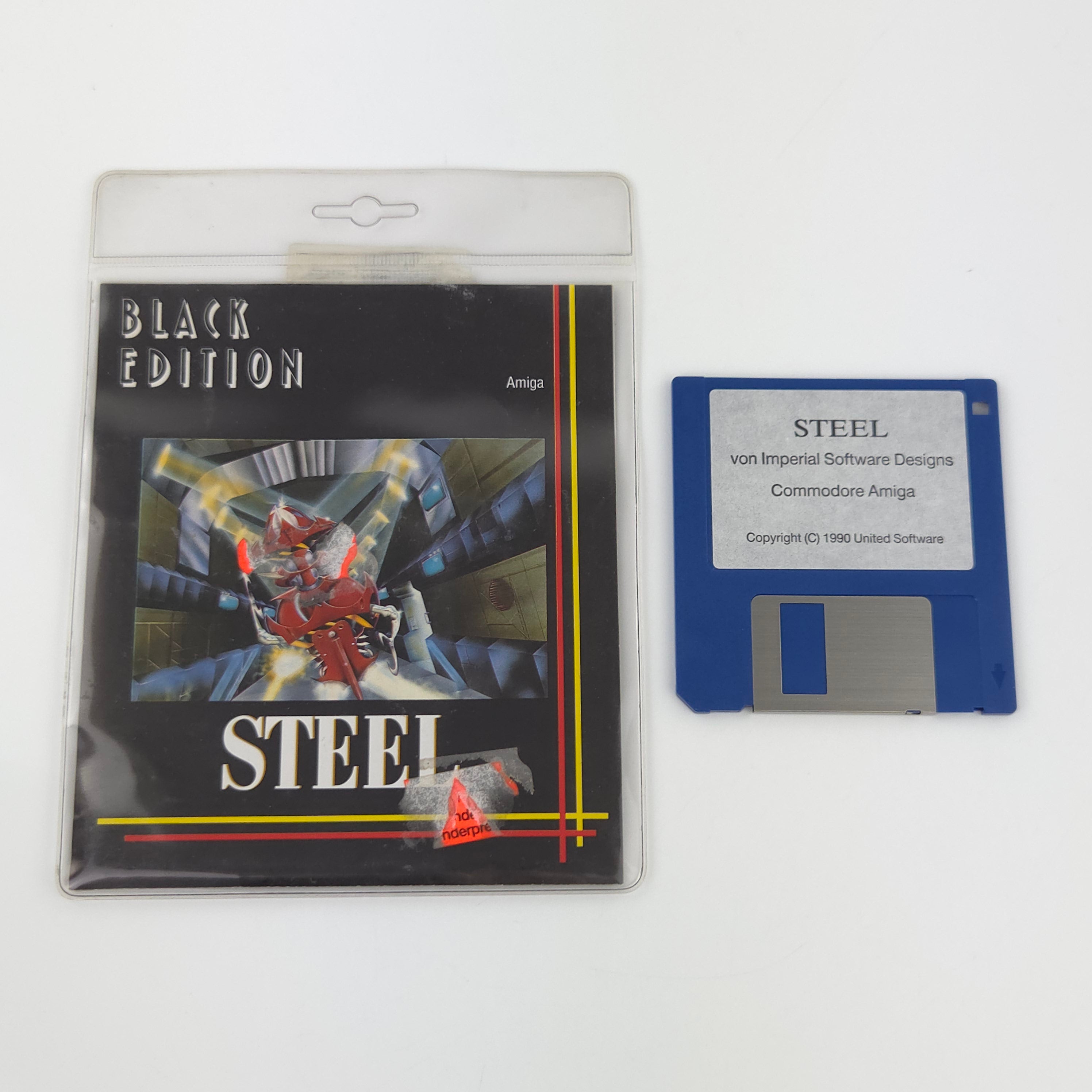 Commodore Amiga Spiel Steel Black Edition Blister OVP PAL