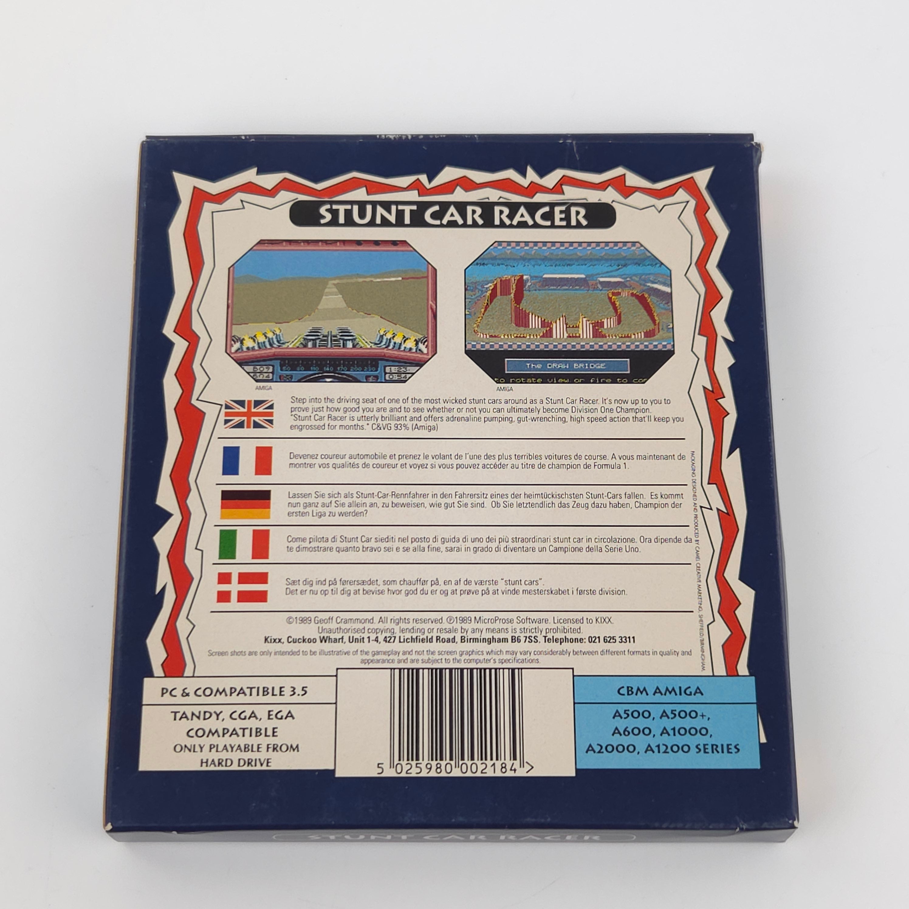 Commodore Amiga Spiel – Stunt Car Racer (OVP PAL)