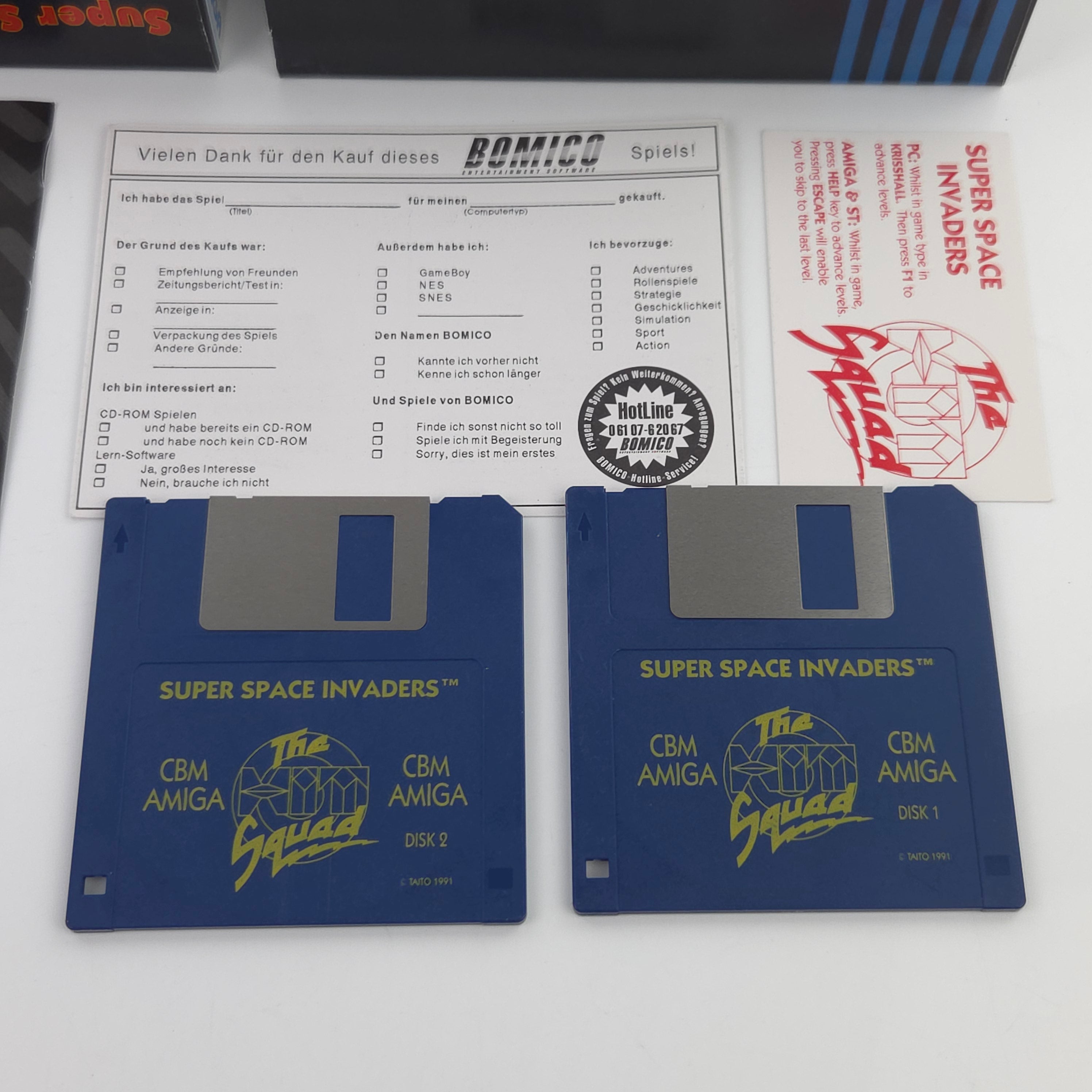 Amiga Spiel Super Space Invaders Big Box OVP PAL Taito