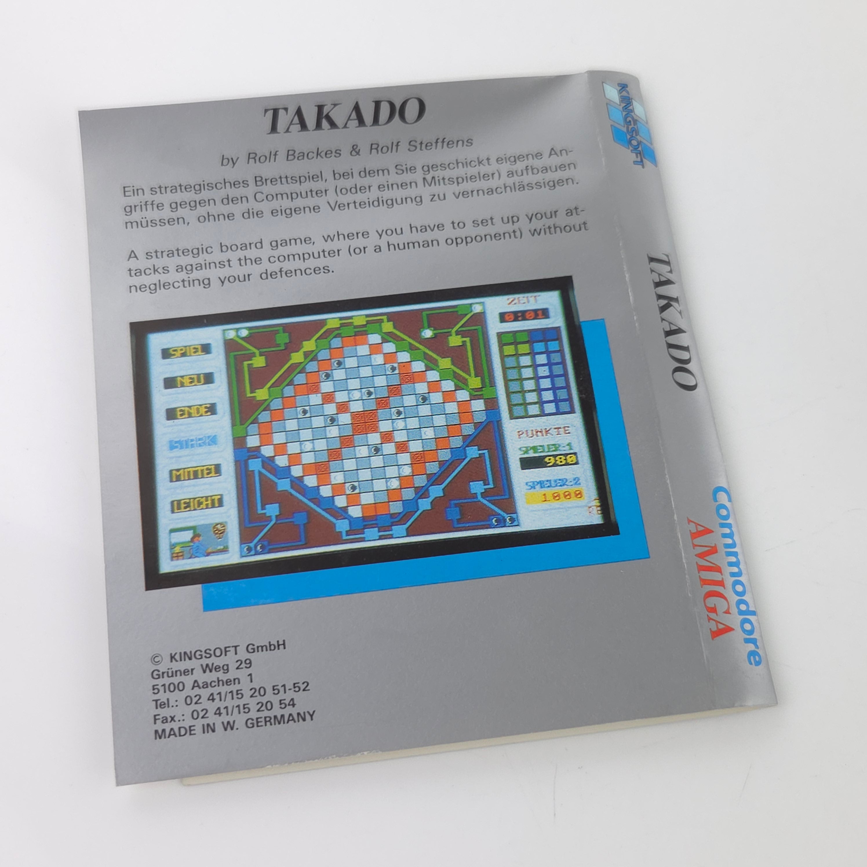 Commodore Amiga Spiel Takado CBM Disk PAL 1989 Kingsoft