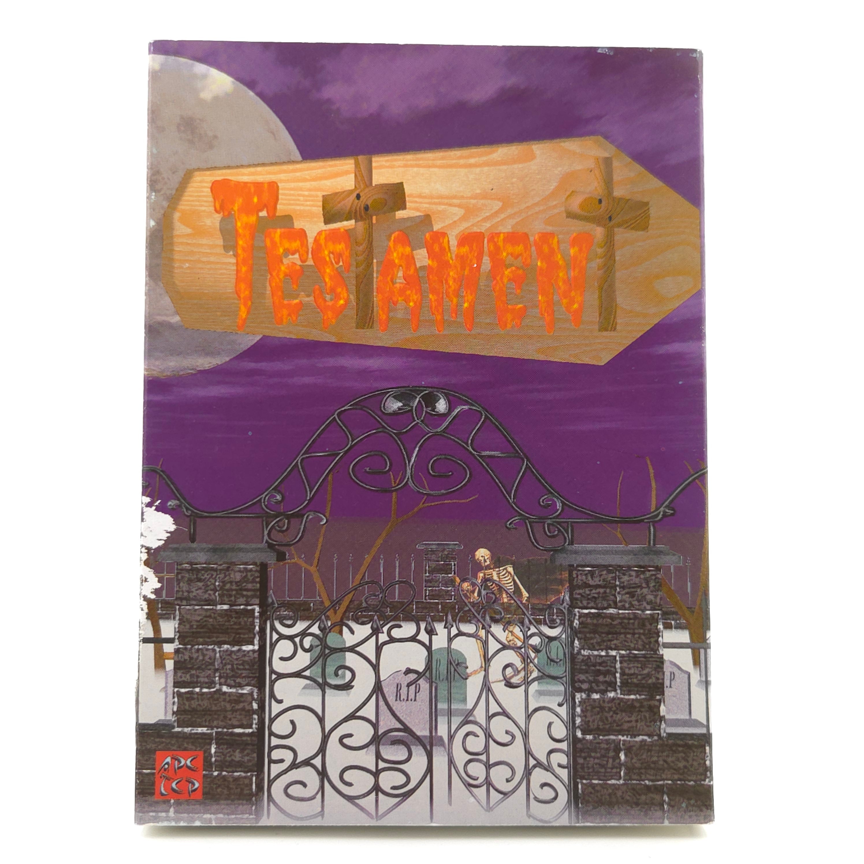 Amiga Spiel Testament Big Box OVP PAL Disk APC TCP