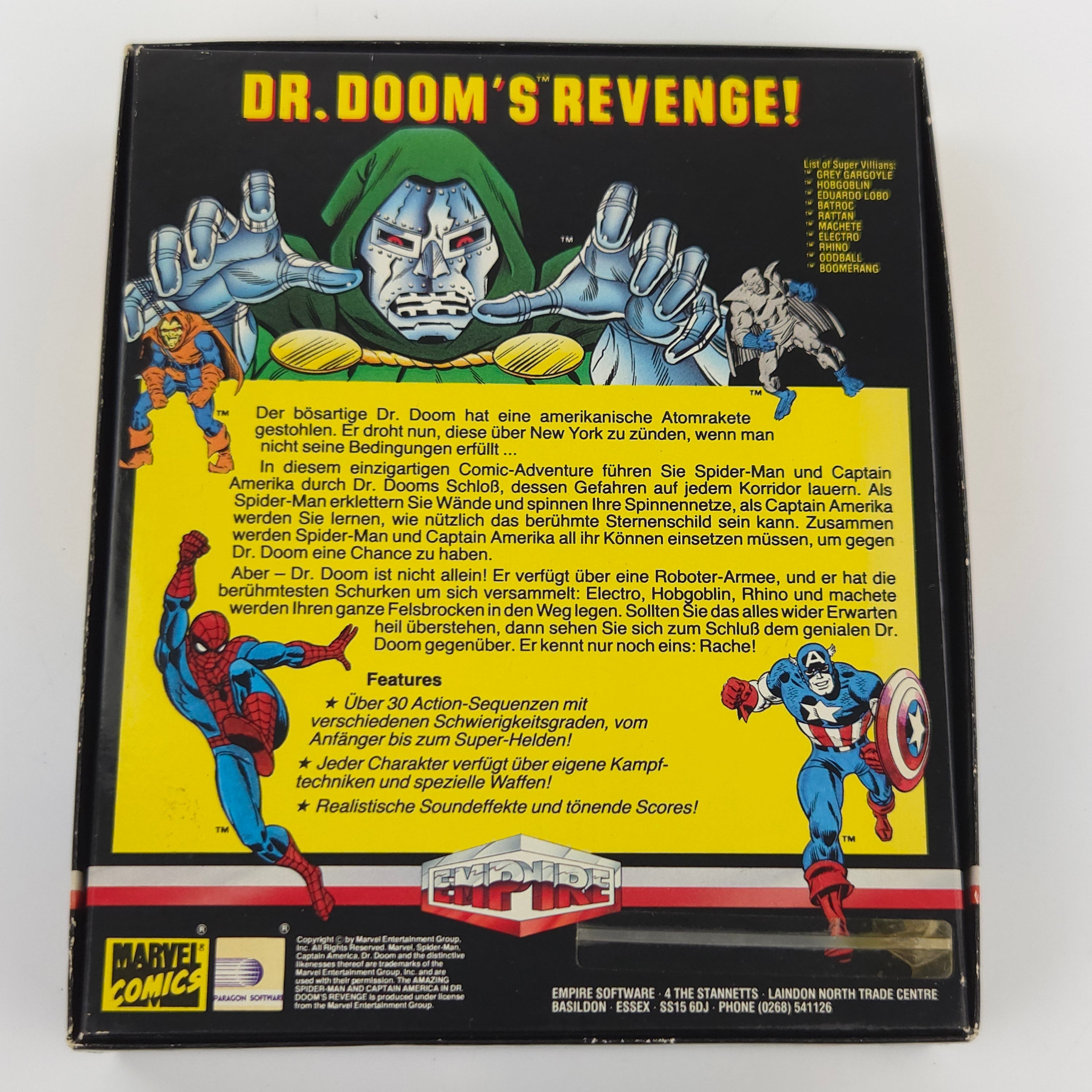 Commodore Amiga Spiel – Spider-Man & Captain America