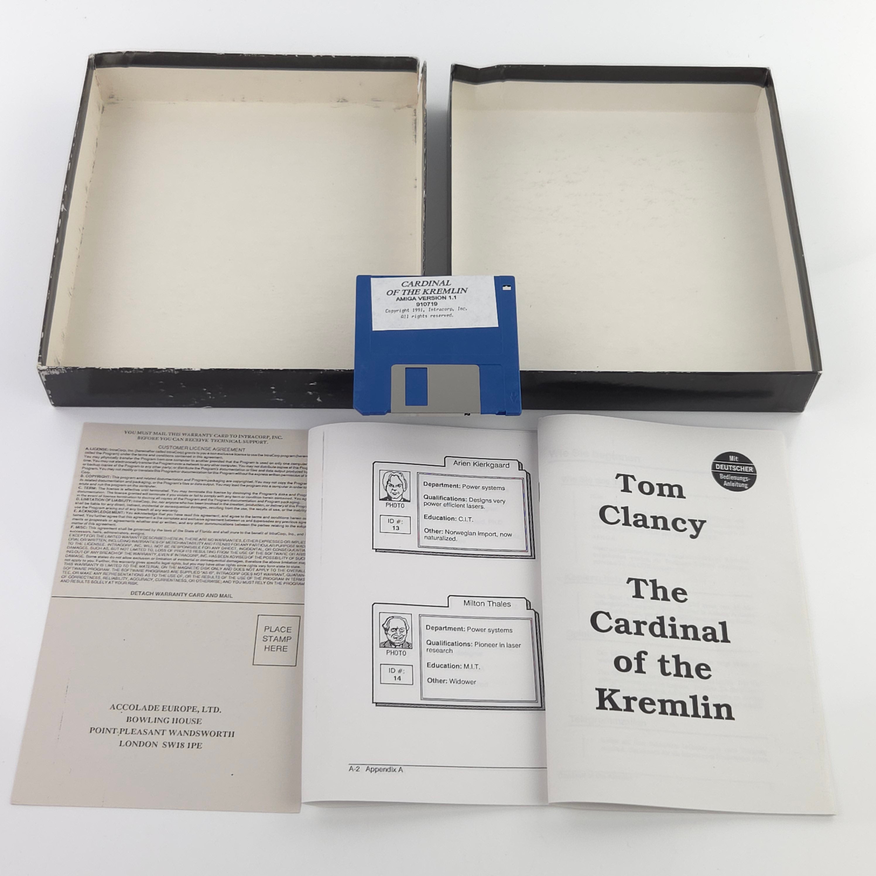 Amiga Spiel Tom Clancys Cardinal of the Kremlin OVP PAL