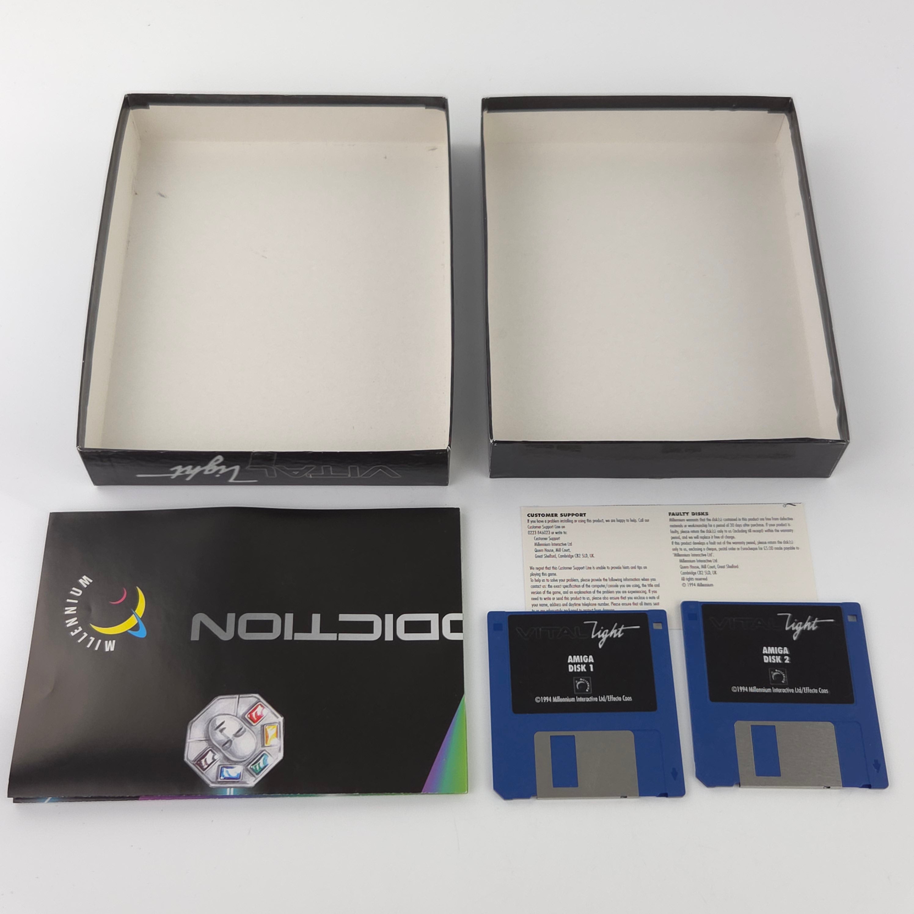 Commodore Amiga Spiel Vital Light Big Box OVP PAL Disk