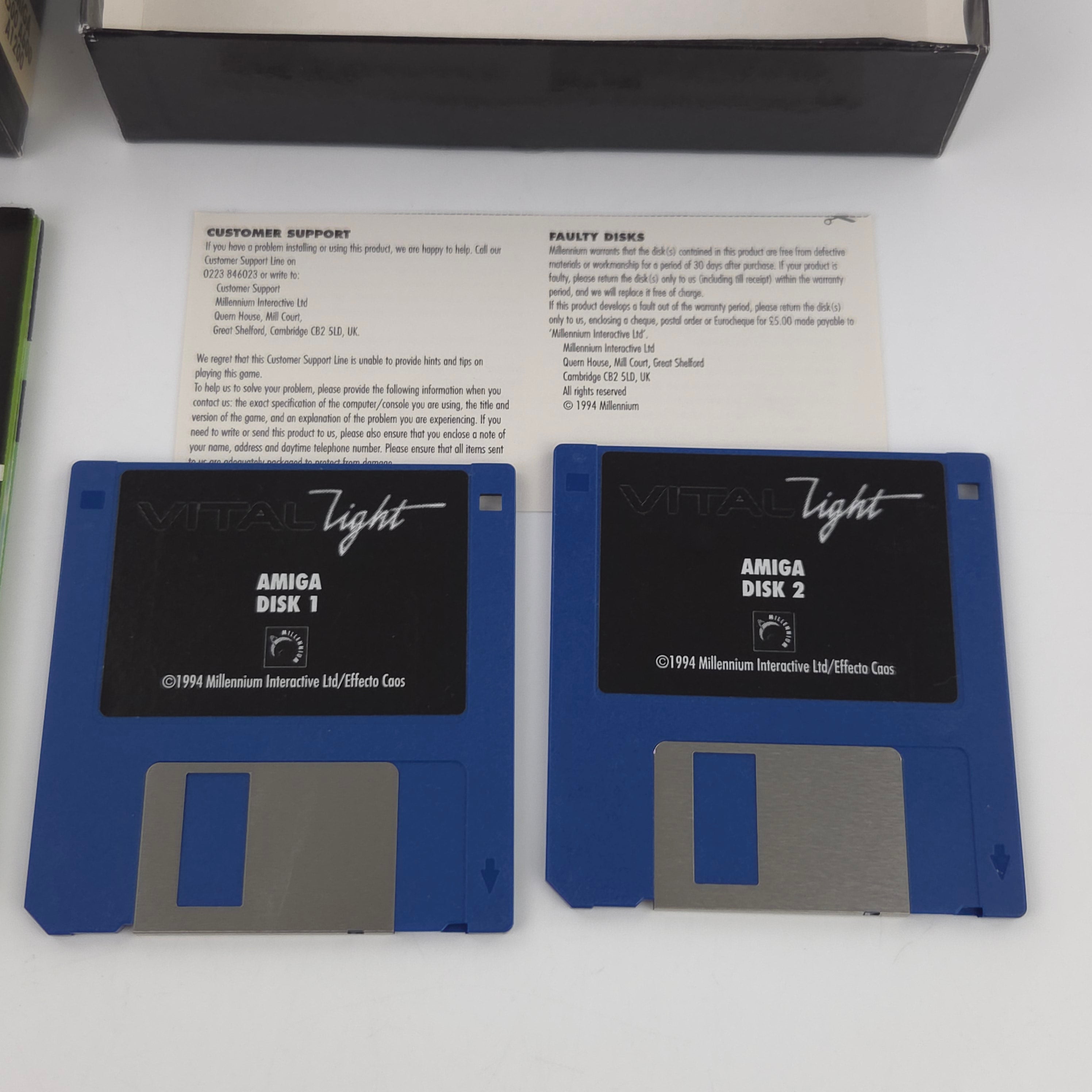 Commodore Amiga Spiel Vital Light Big Box OVP PAL Disk