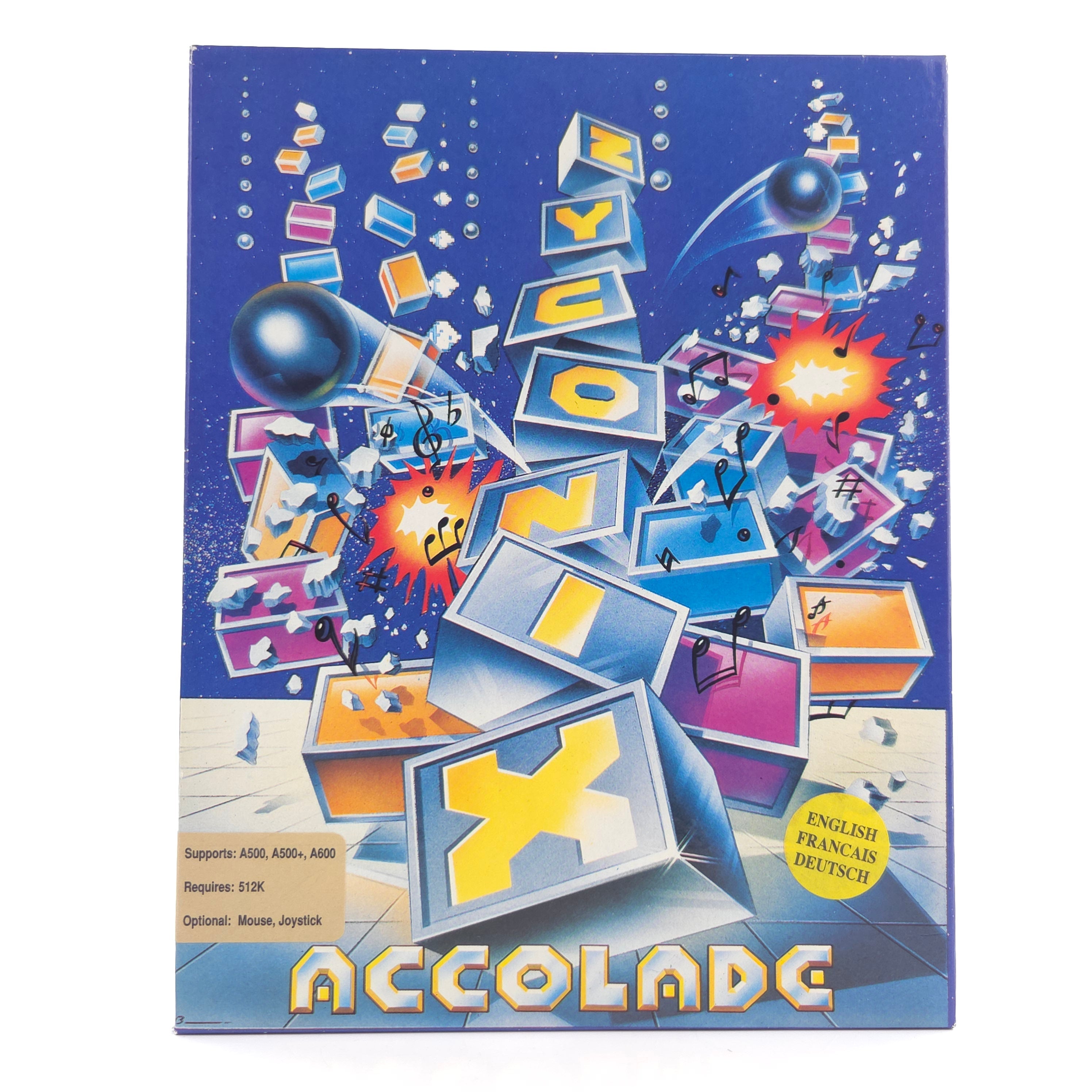 Amiga Spiel Zyconix Big Box OVP PAL Diskette Accolade