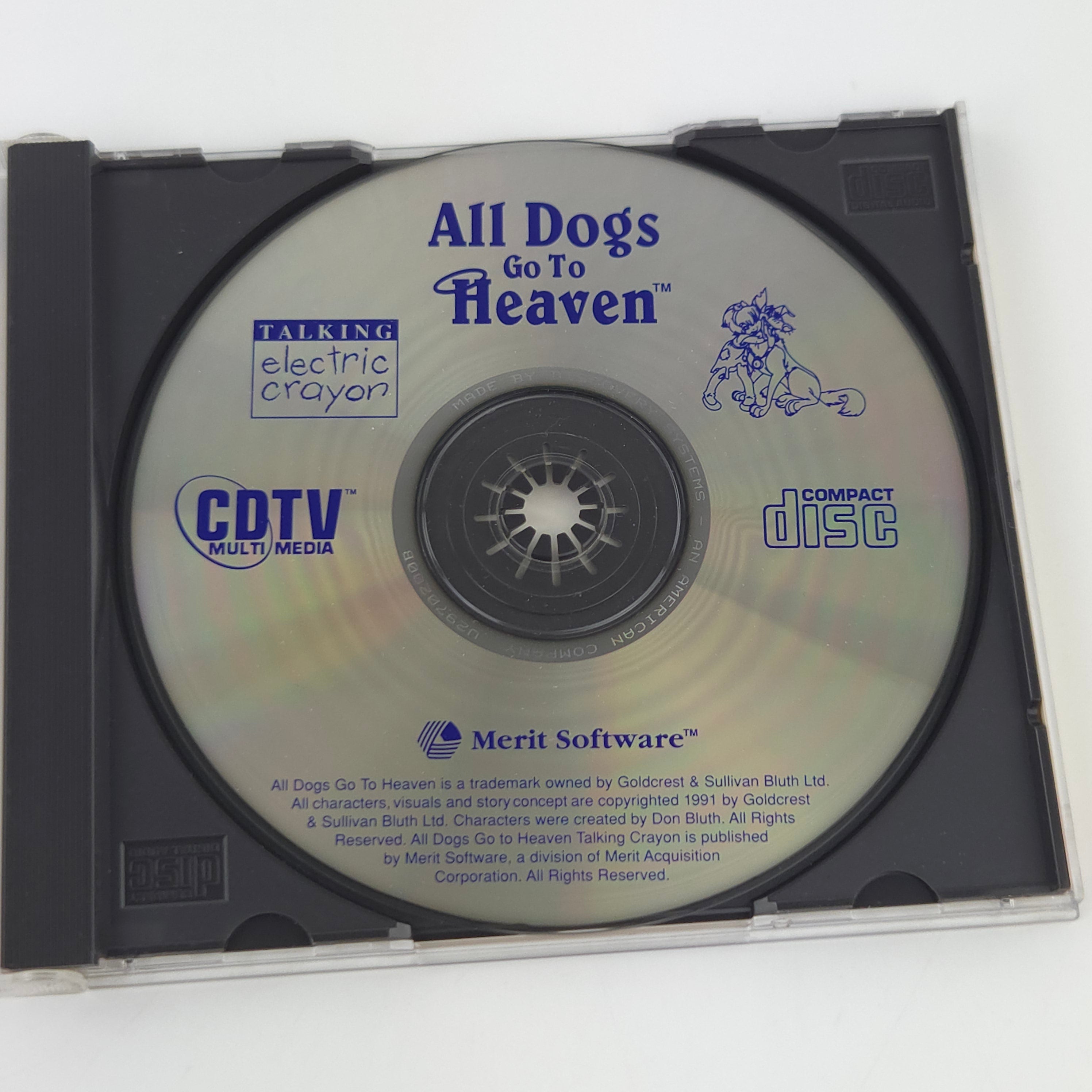 Commodore CDTV Spiel – All Dogs go to Heaven OVP
