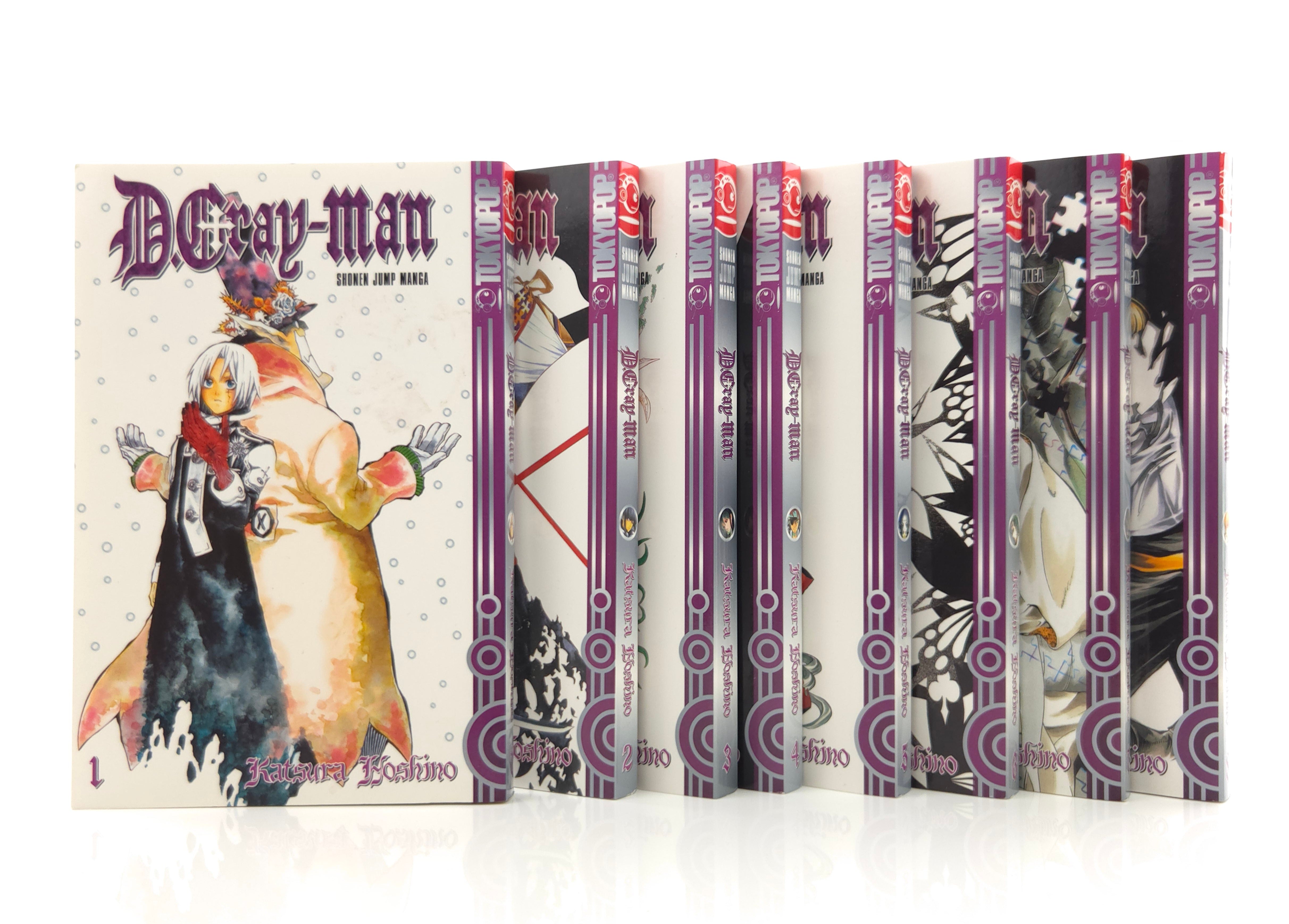 D Gray-Man Manga 1-8 Katsura Hoshino gepflegten Zustand