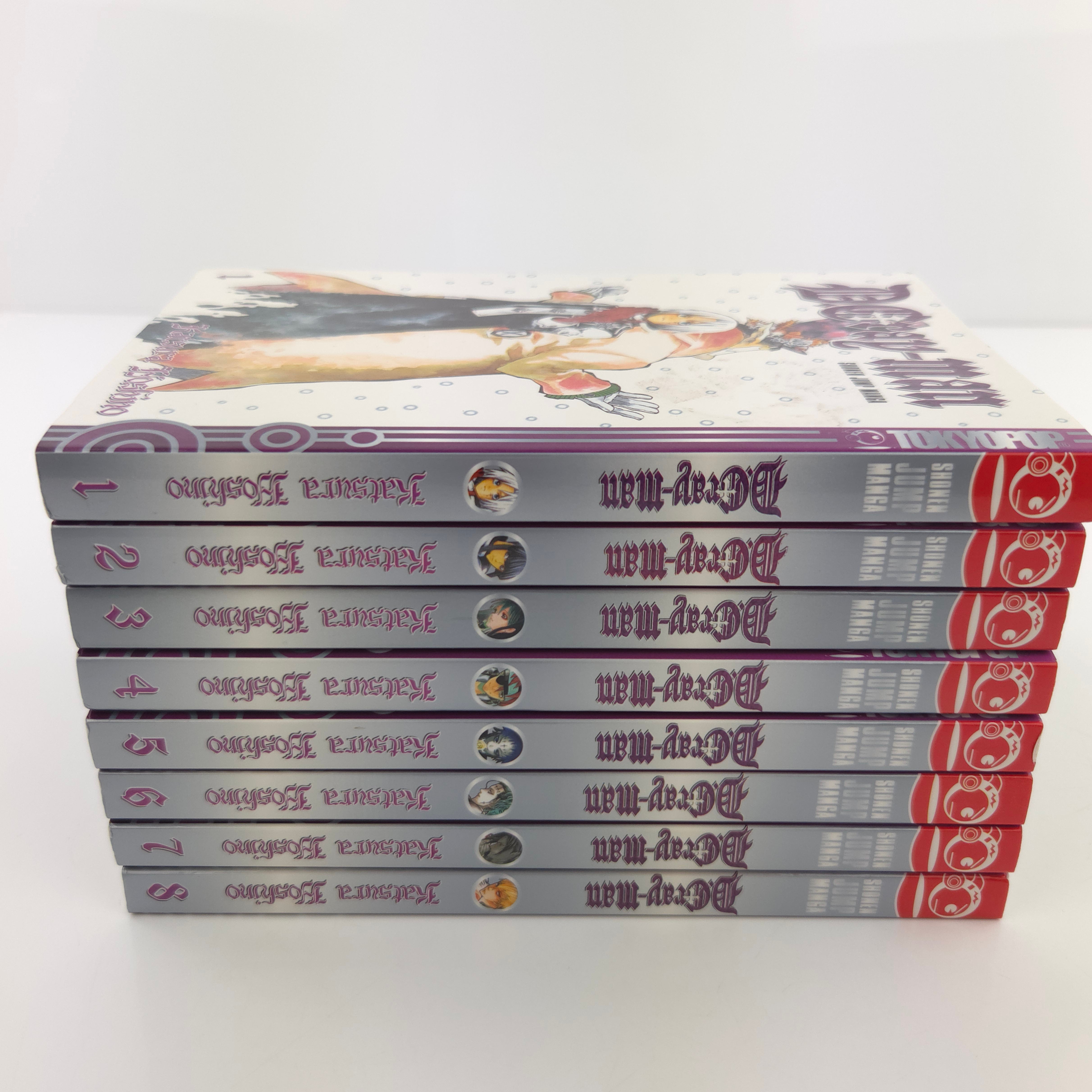 D Gray-Man Manga 1-8 Katsura Hoshino gepflegten Zustand