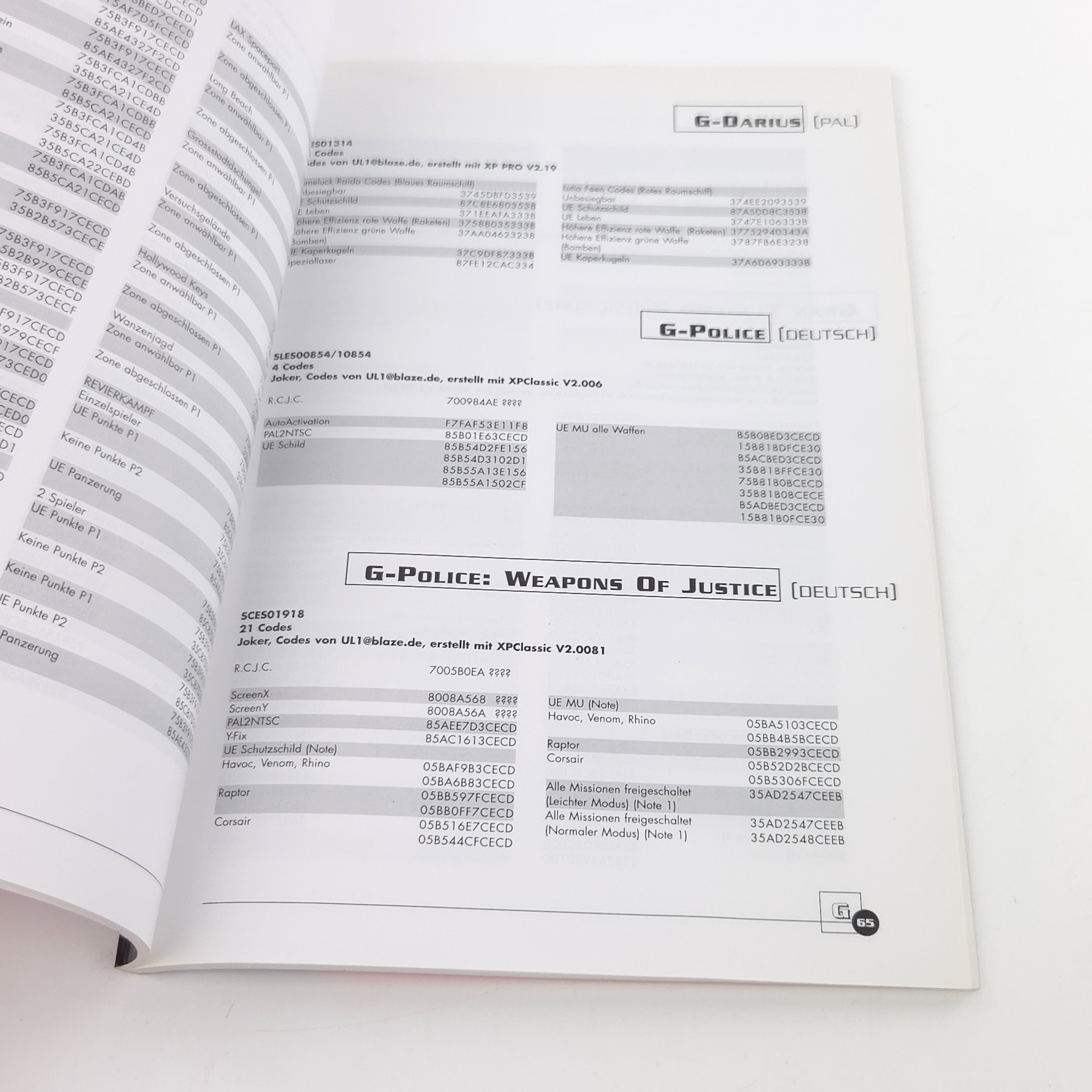 Playstation 1 Buch – Offizielle Xploder Cheatbuch PS1