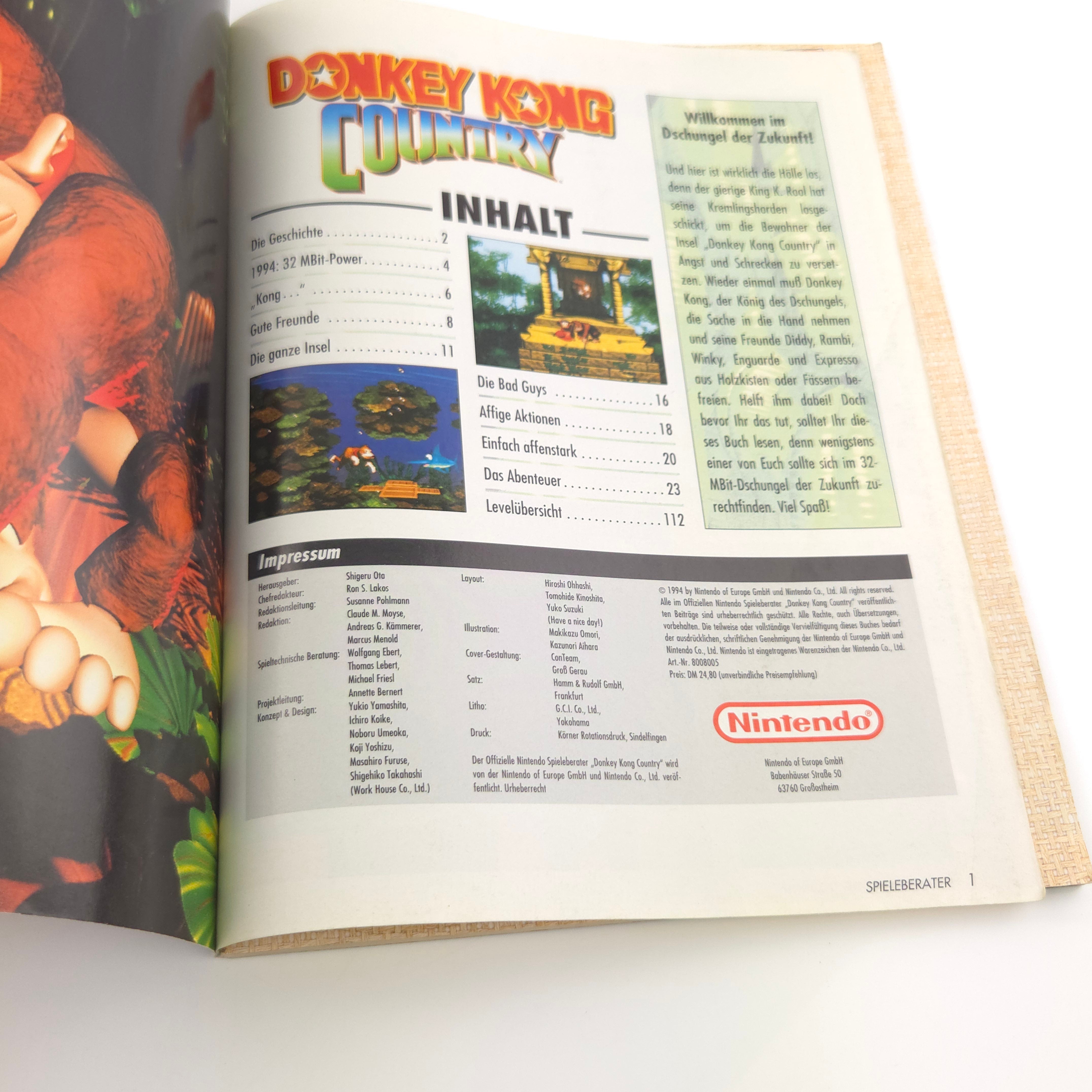 Super Nintendo Buch – Donkey Kong Country Spieleberater