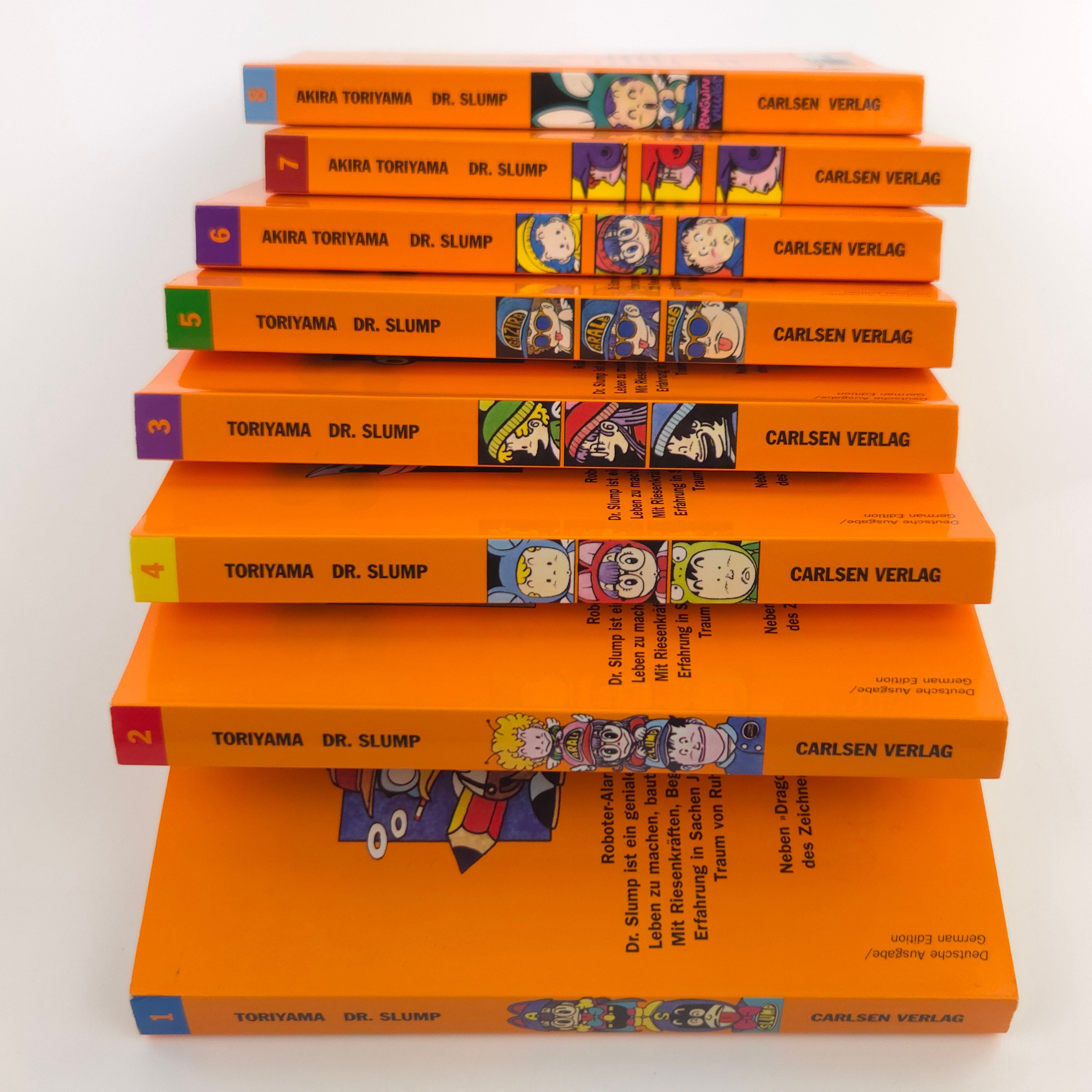 Dr. Slump Manga Akira Toriyama Band 1-8 Carlsen Deutsch