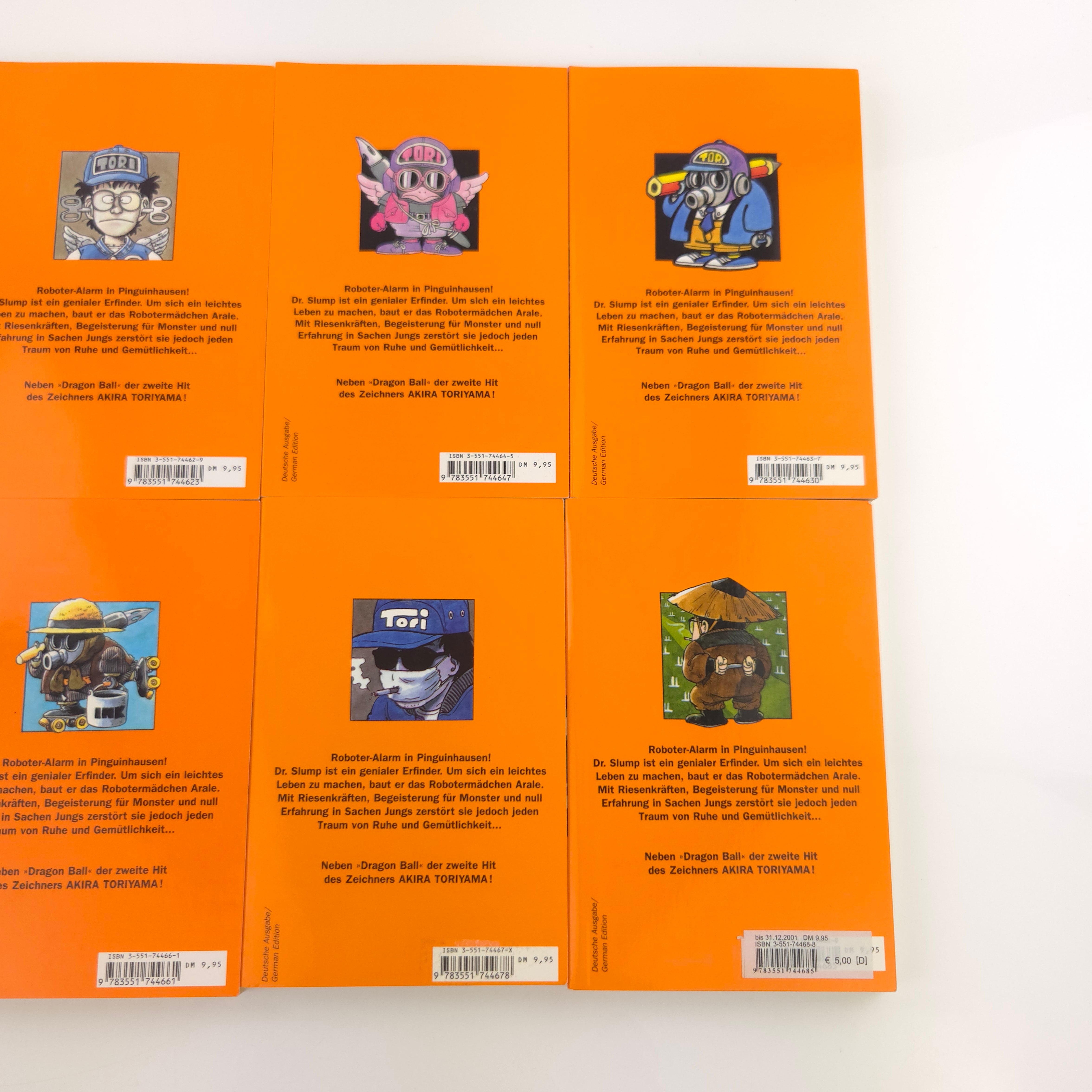 Dr. Slump Manga Akira Toriyama Band 1-8 Carlsen Deutsch