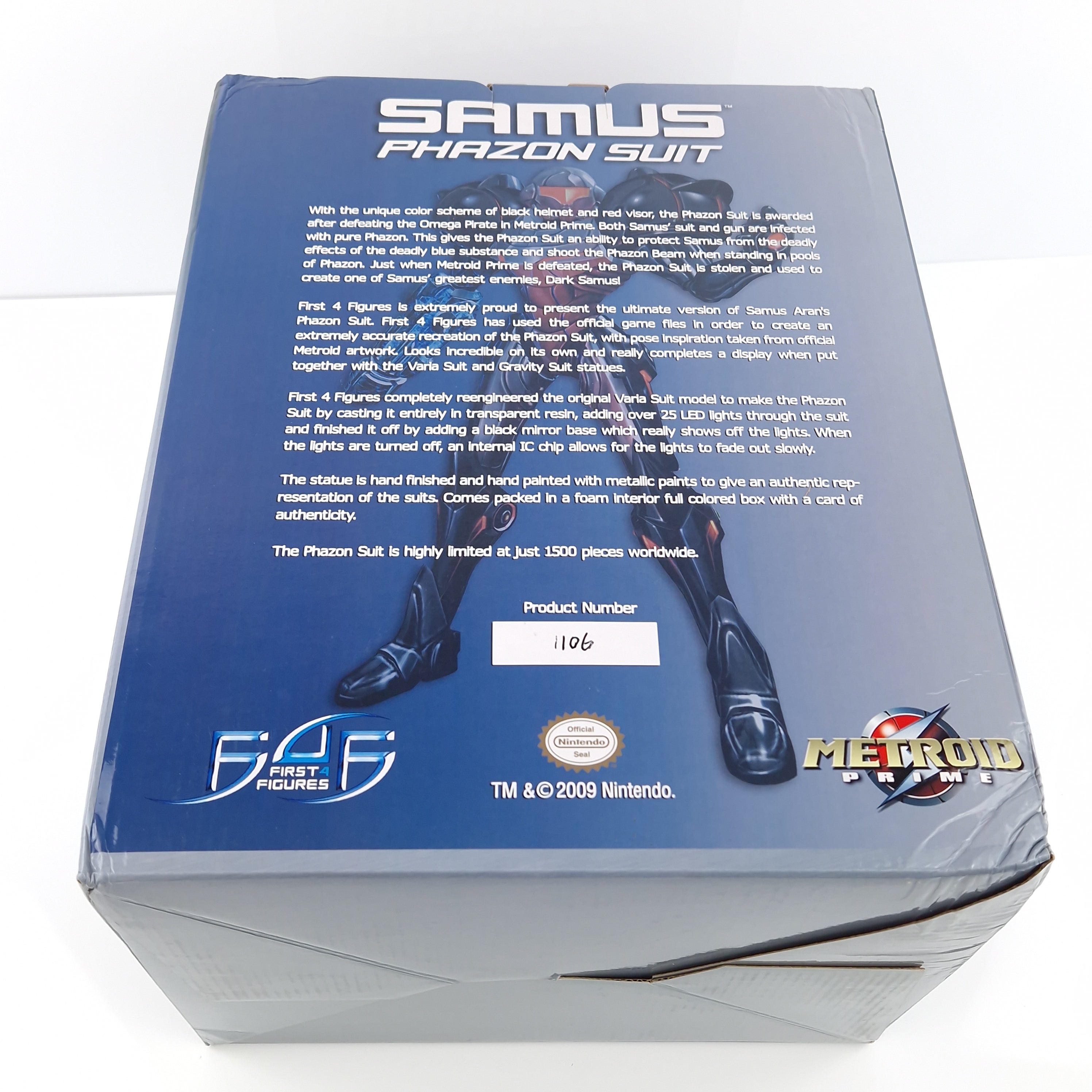 First 4 Figures Statue Samus Phazon Suit - 1/1500 Units OVP Karte Metroid Prime