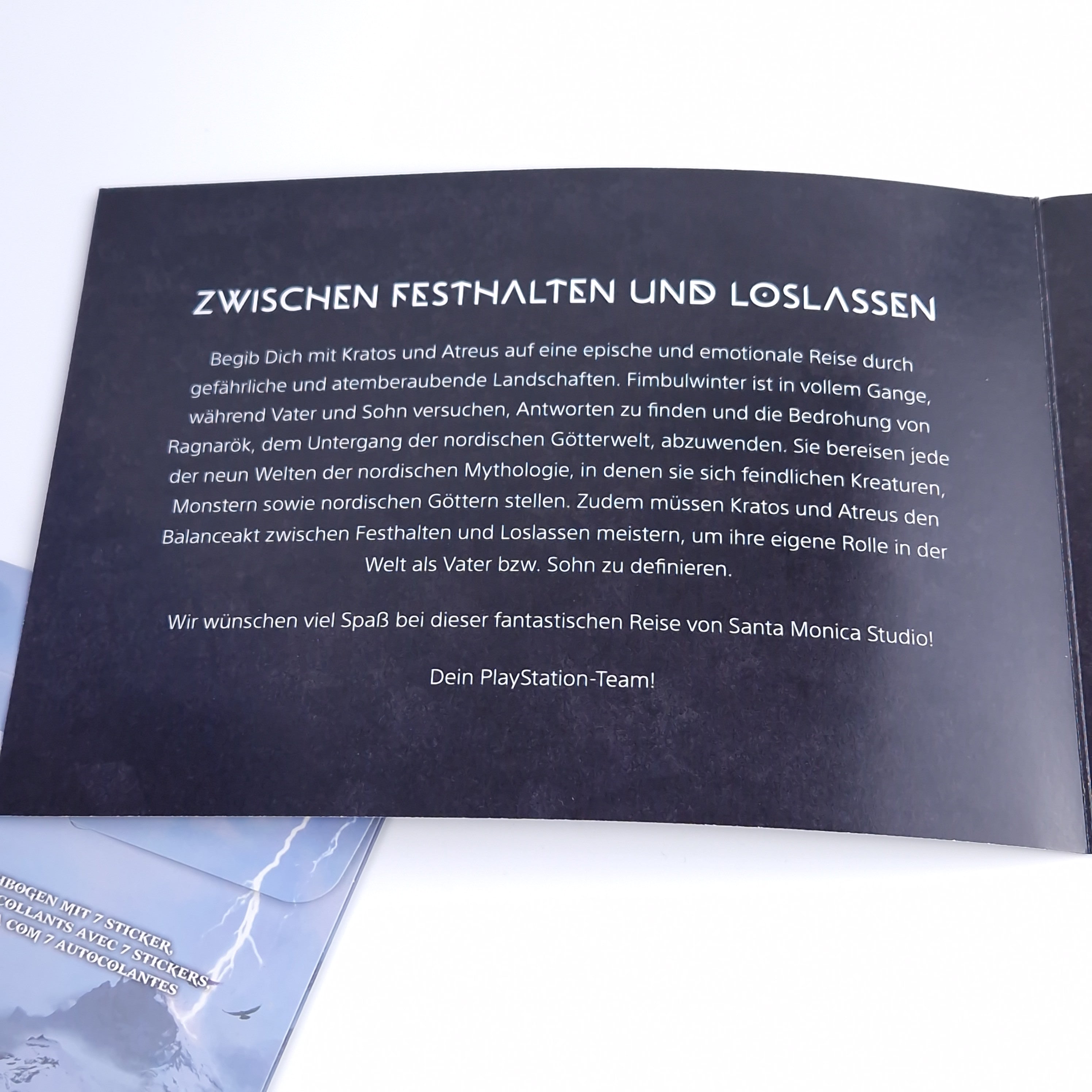 Playstation 4 5 Promo – God of War Ragnarok Presse Set OVP