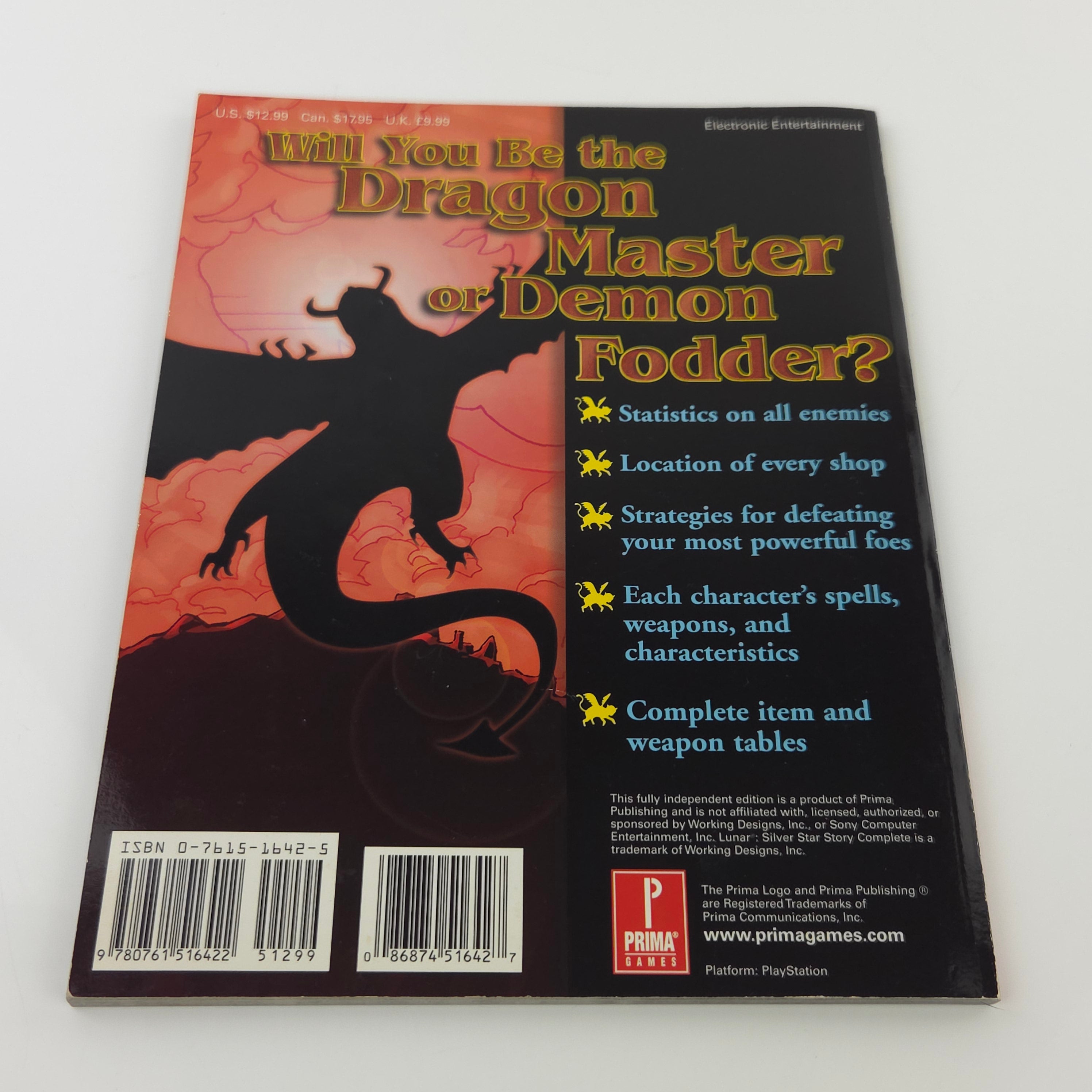 Playstation 1 Buch – Lunar Silver Star Story Complete Guide