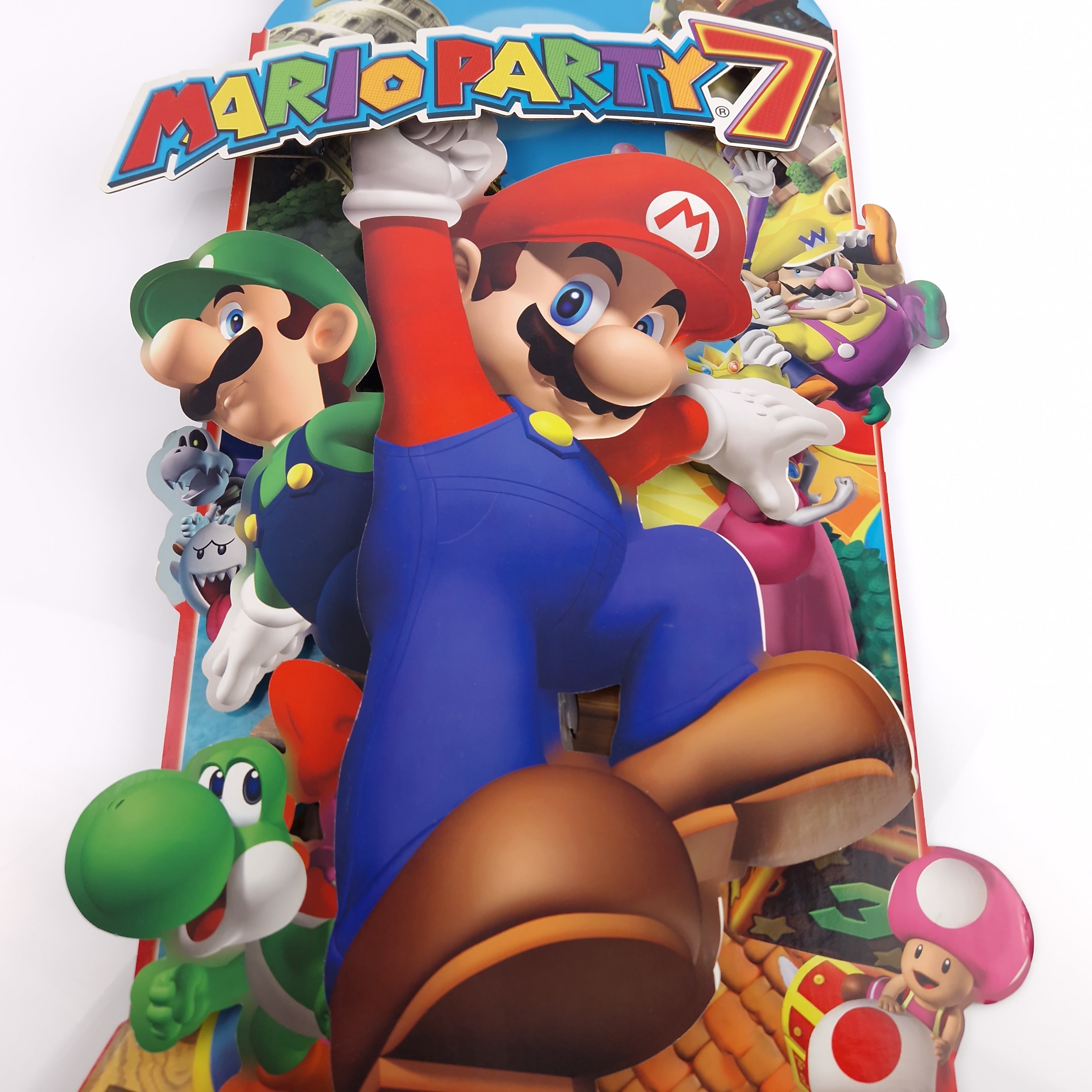 Nintendo Gamecube – Mario Party 7 Promo Display Standee USA