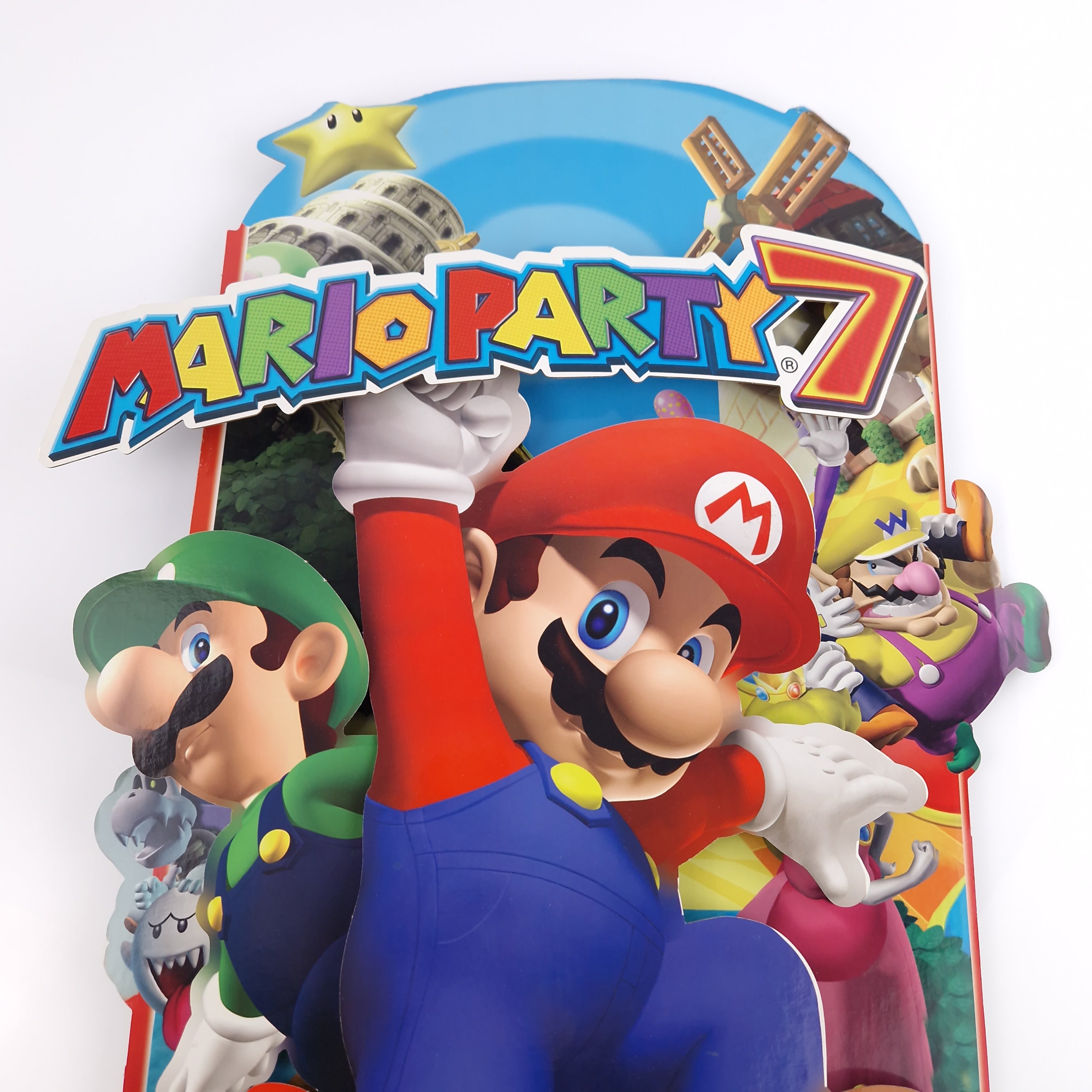 Nintendo Gamecube – Mario Party 7 Promo Display Standee USA