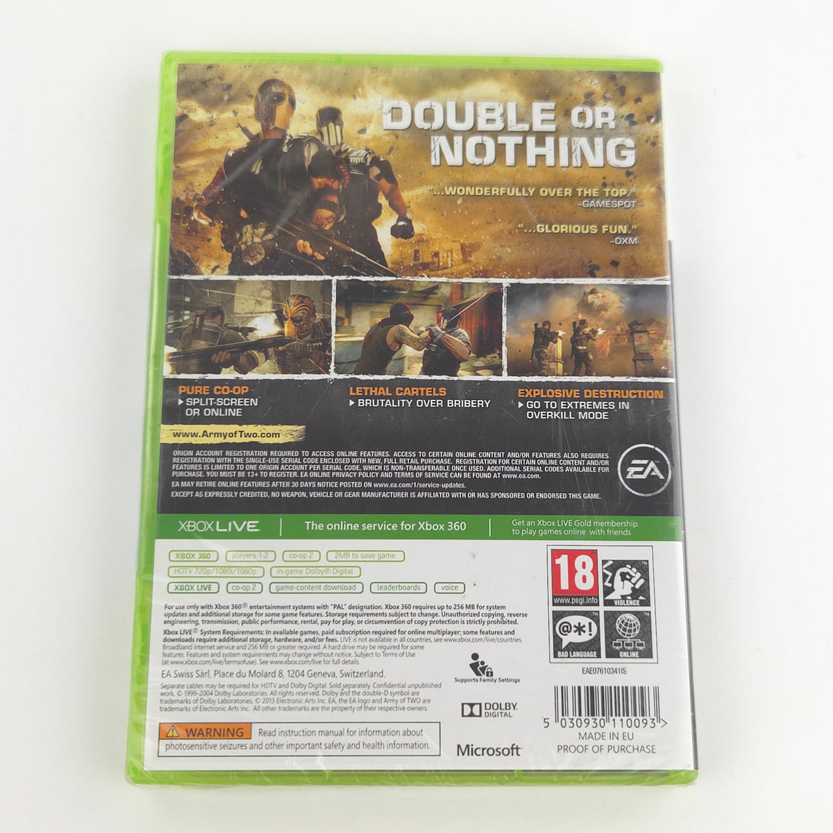 Xbox 360 Spiel Army of Two The Devils Cartel Neu OVP