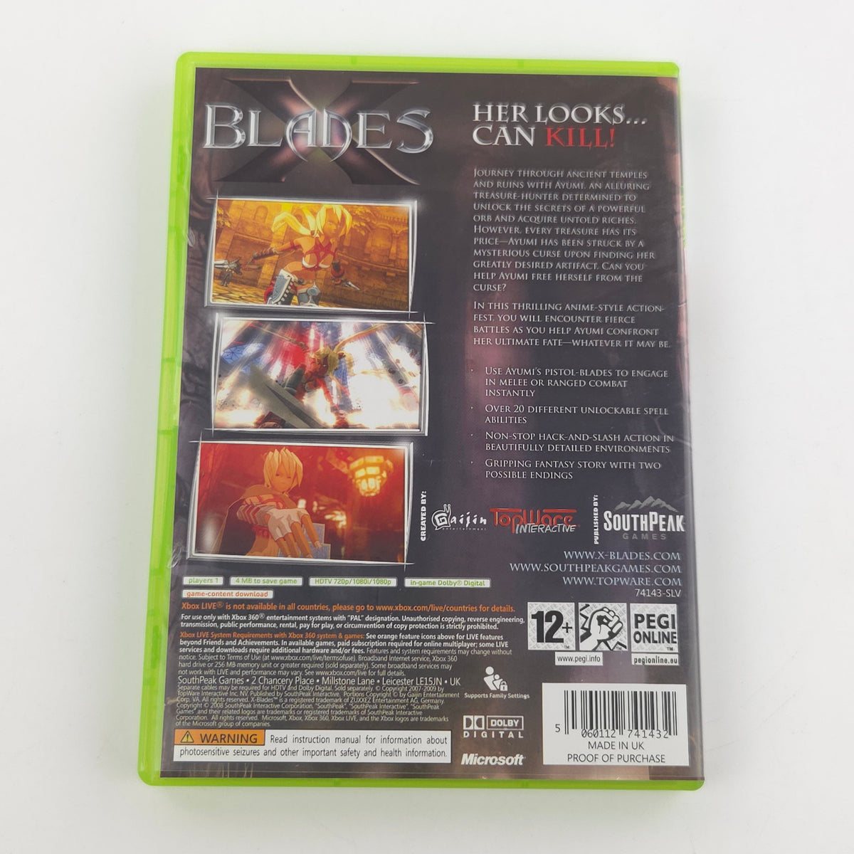 Xbox 360 Spiel Blades OVP PAL