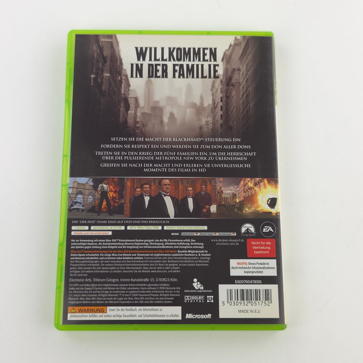 Xbox 360 Spiel Der Pate OVP USK18