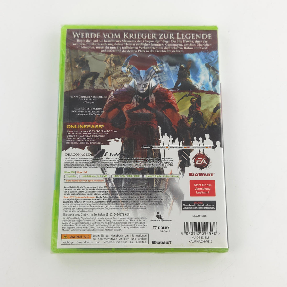 Xbox 360 Spiel Dragon Age 2 Neu OVP