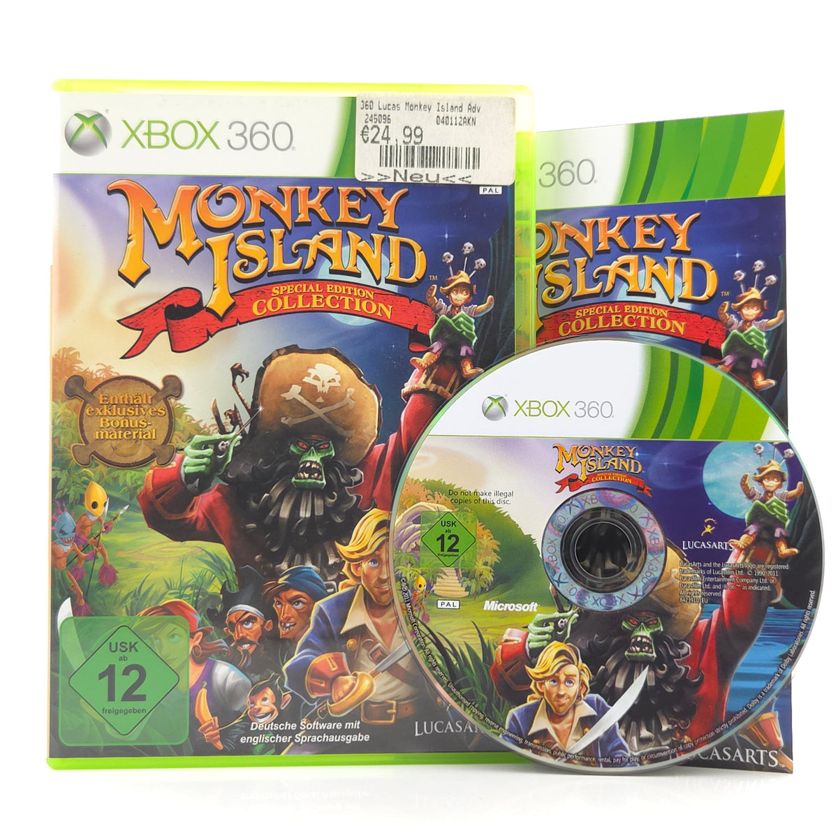 Xbox 360 Spiel Monkey Island Special Edition OVP