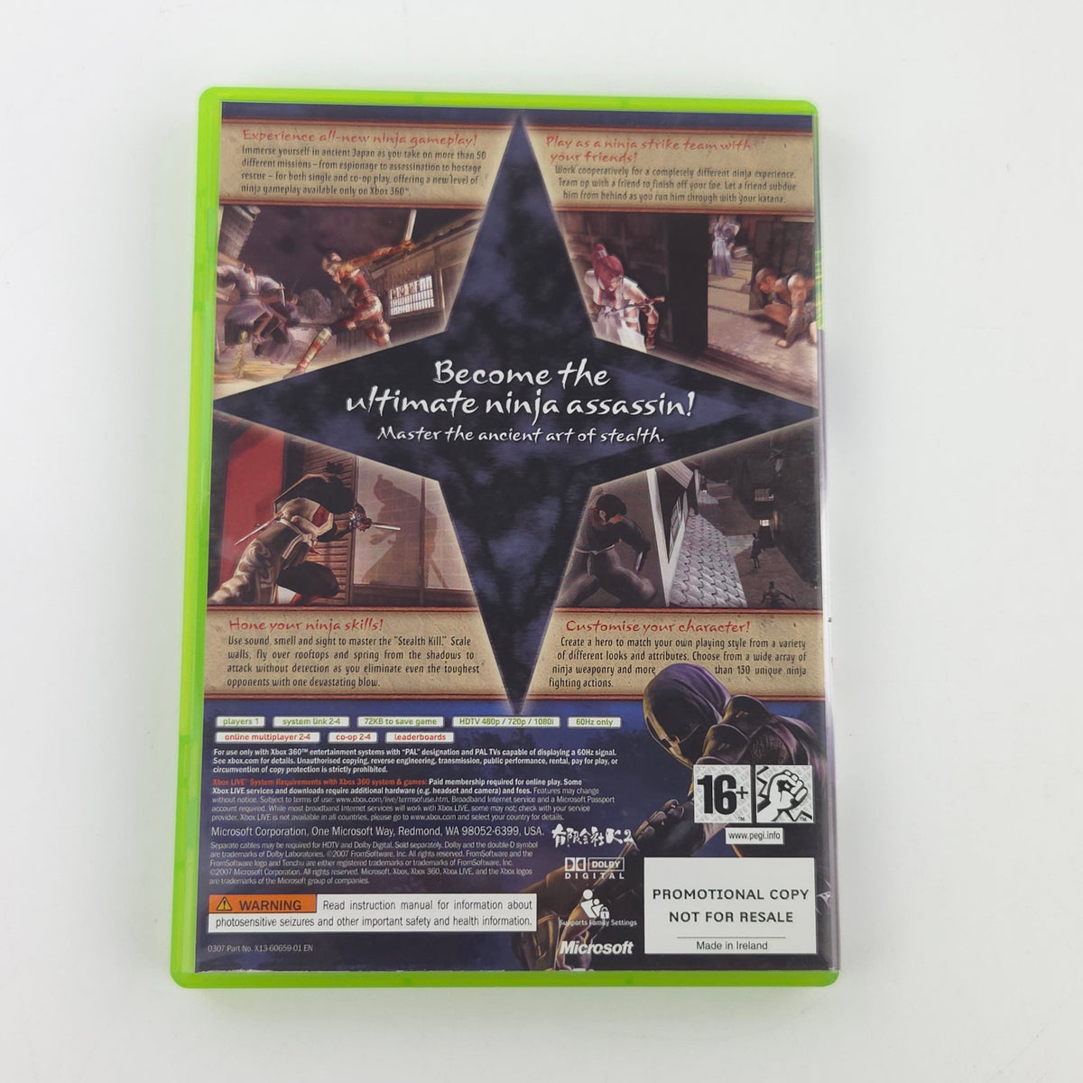 Xbox 360 Spiel Tenchu Z Promo OVP