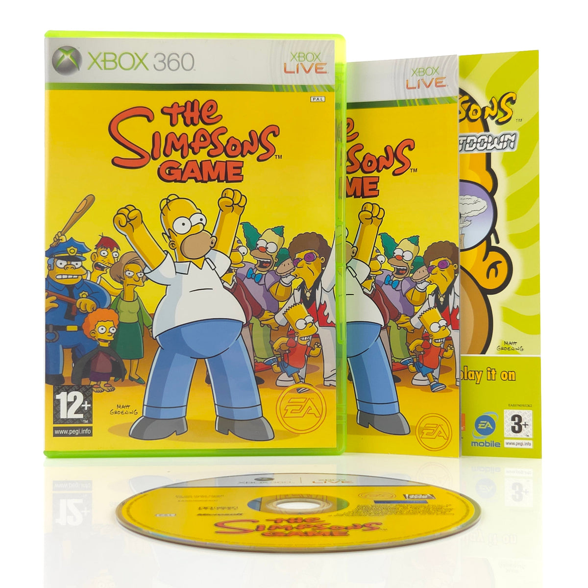 Microsoft Xbox 360 Spiel: The Simpsons Game - CD-Rom Anleitung OVP (PAL EN) EA