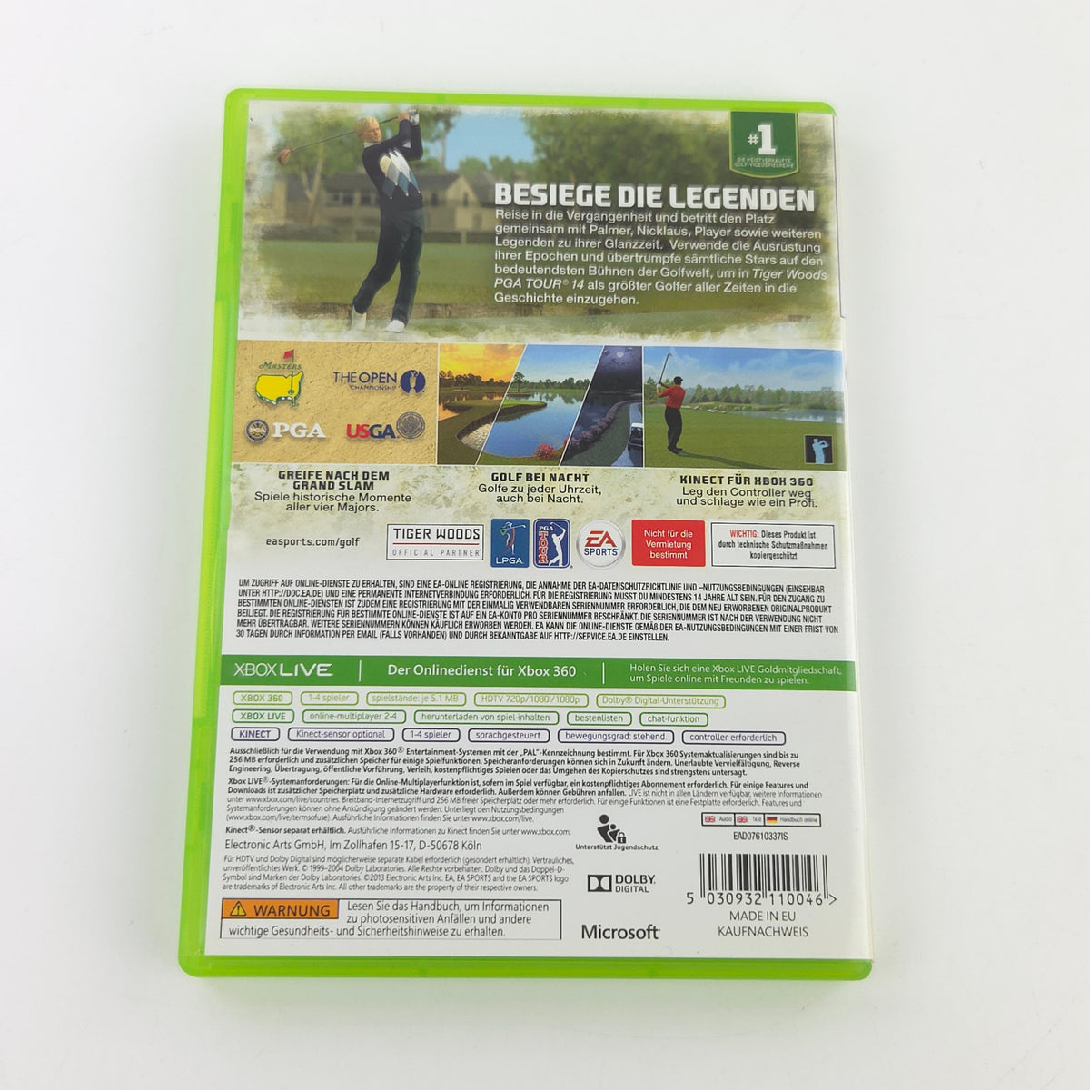 Xbox 360 Spiel Tiger Woods PGA Tour 14 OVP