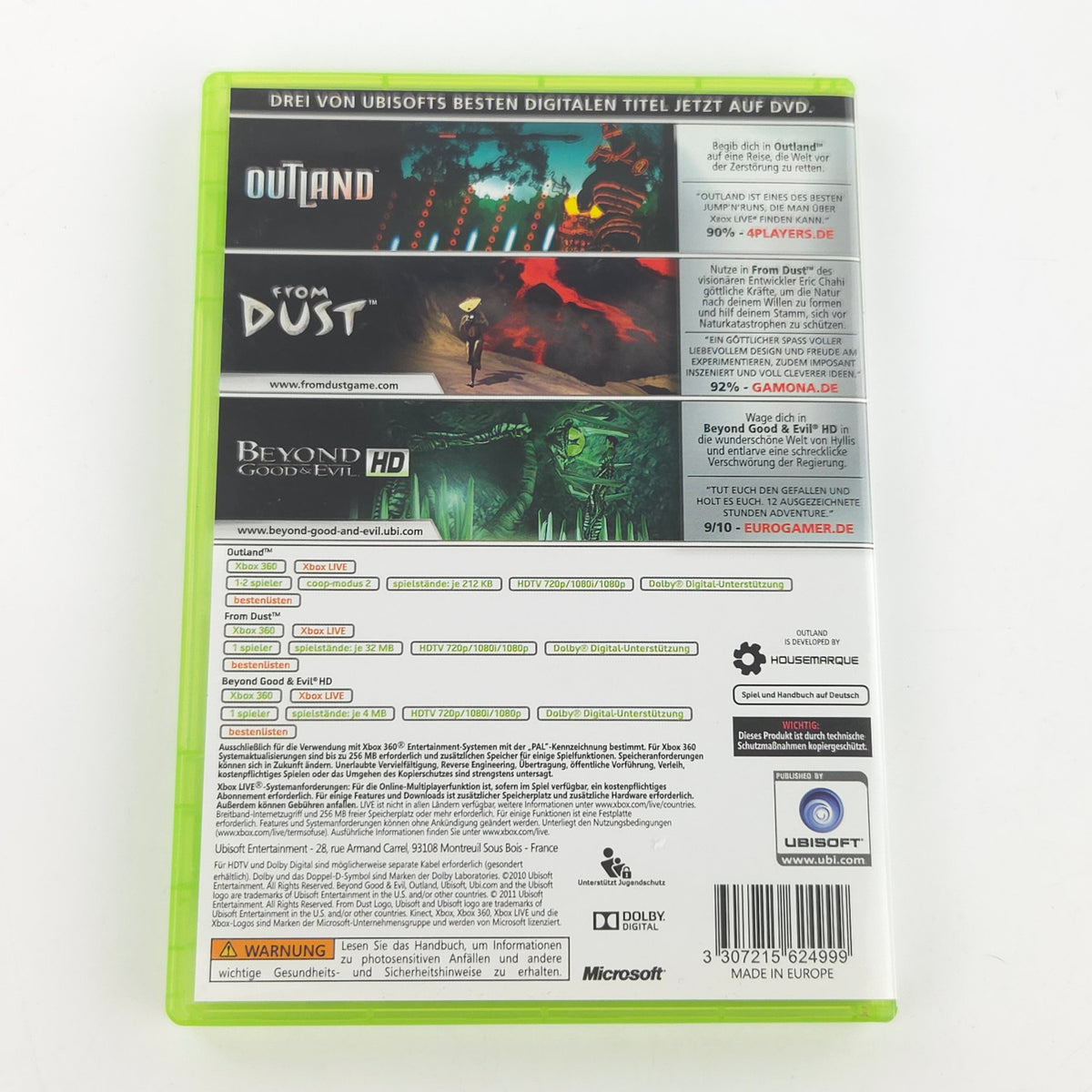 Microsoft Xbox 360 Spiel: Triple Pack - CD Anleitung OVP (DE PAL)