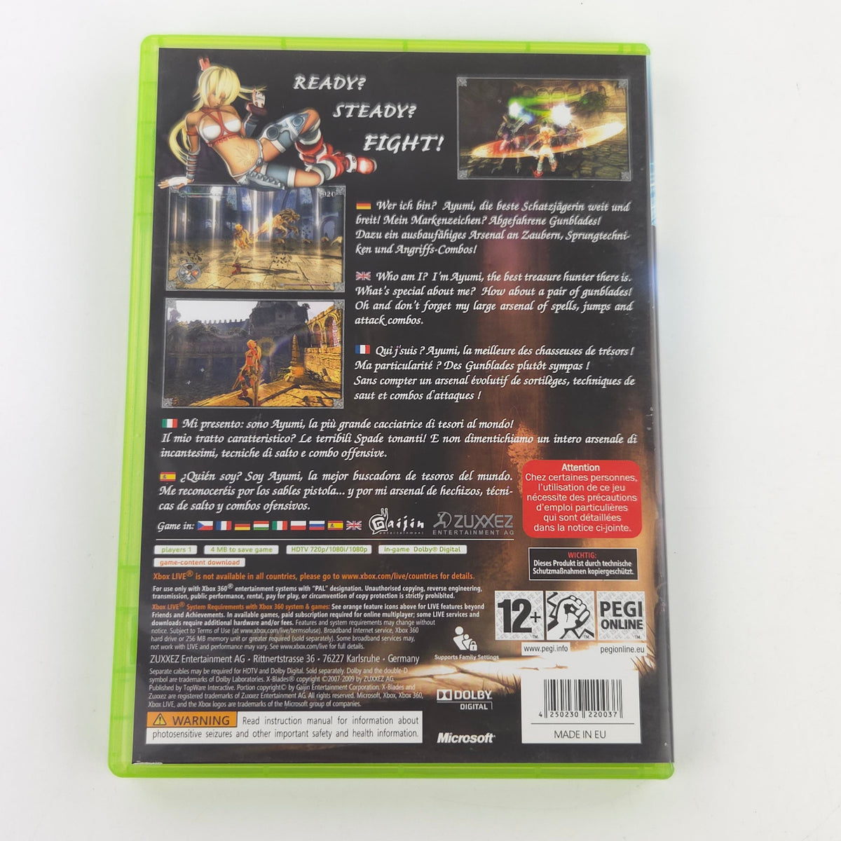 Xbox 360 Spiel X-Blades OVP Sehr gut