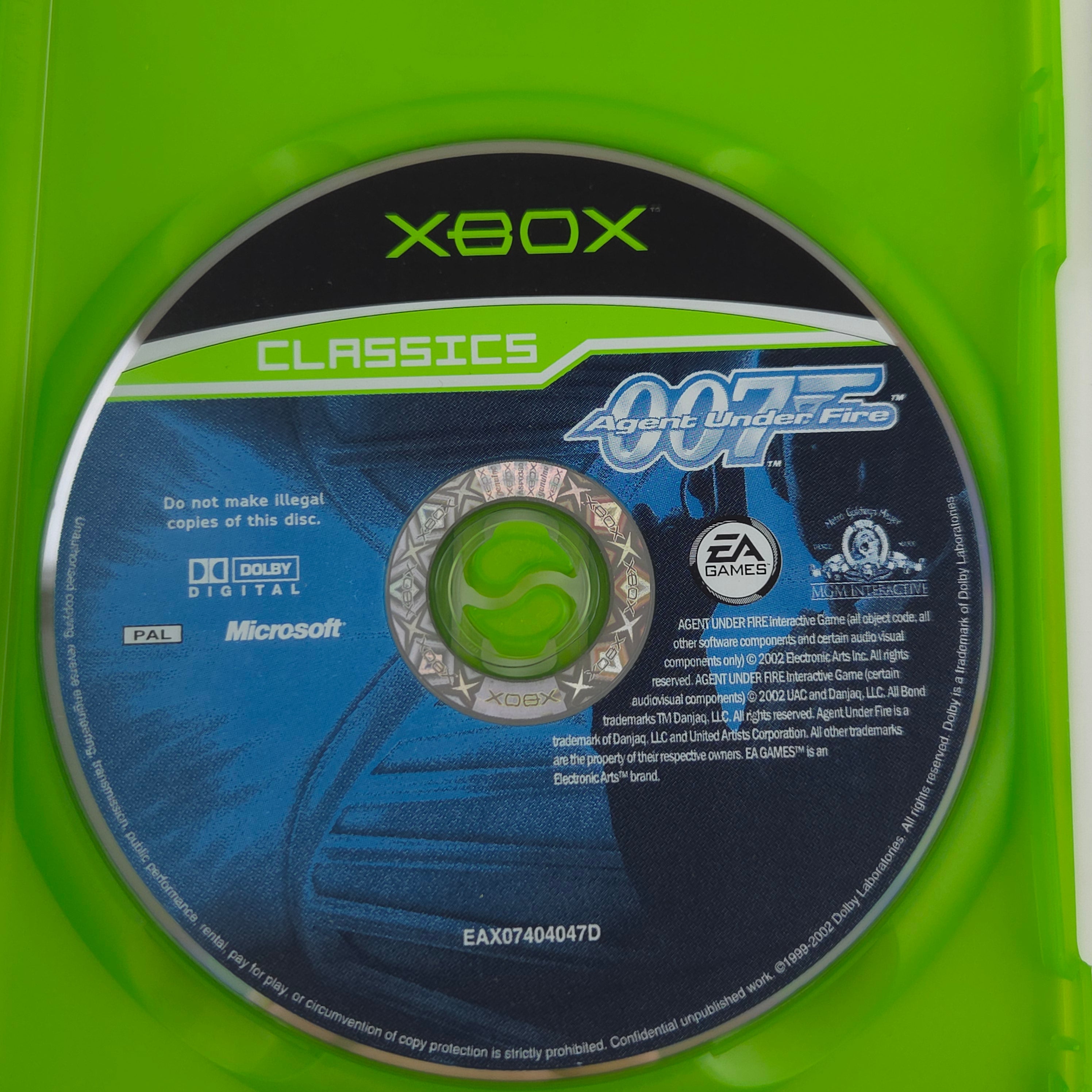 Xbox Classic Spiel – 007 Agent im Kreuzfeuer (OVP)