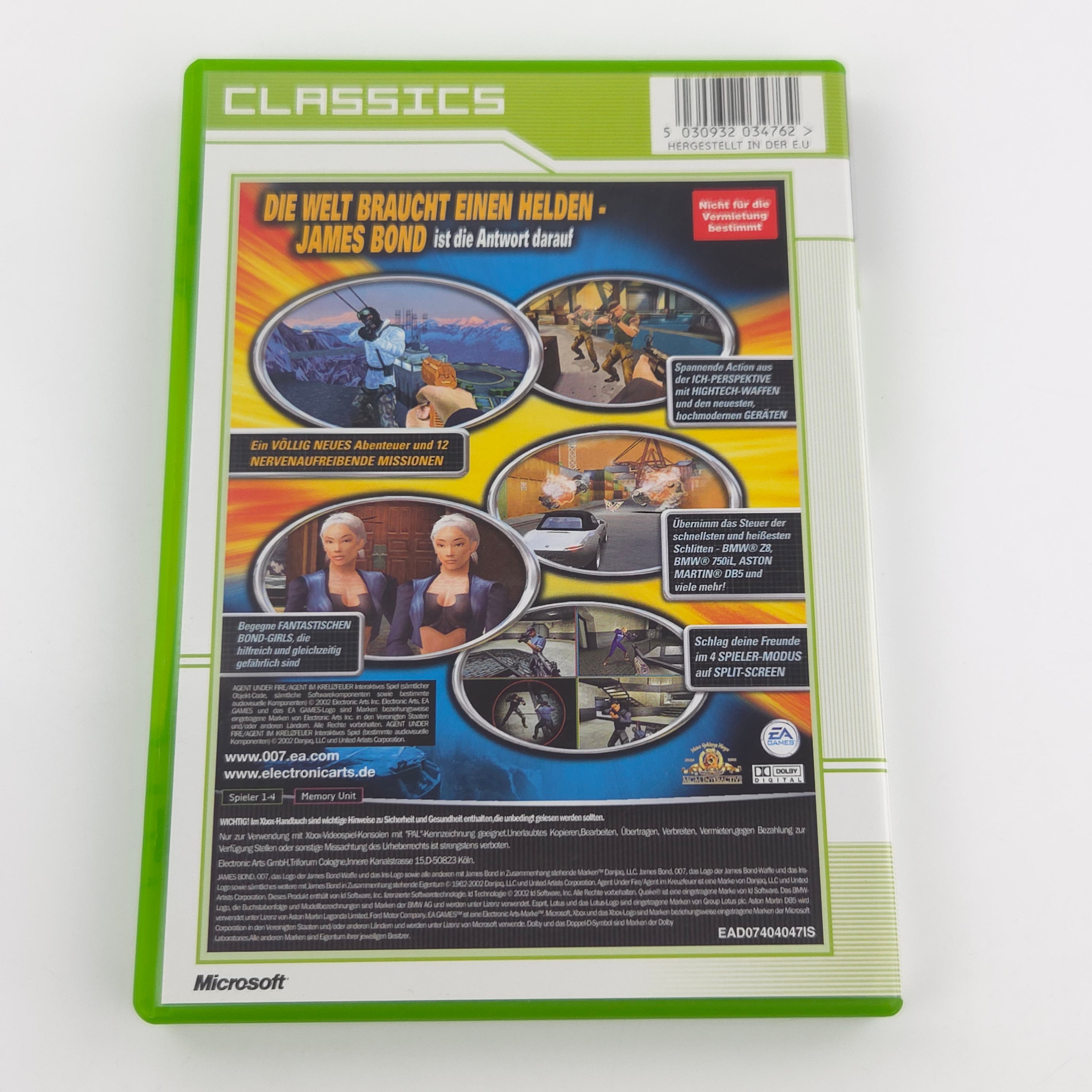 Xbox Classic Spiel – 007 Agent im Kreuzfeuer (OVP)