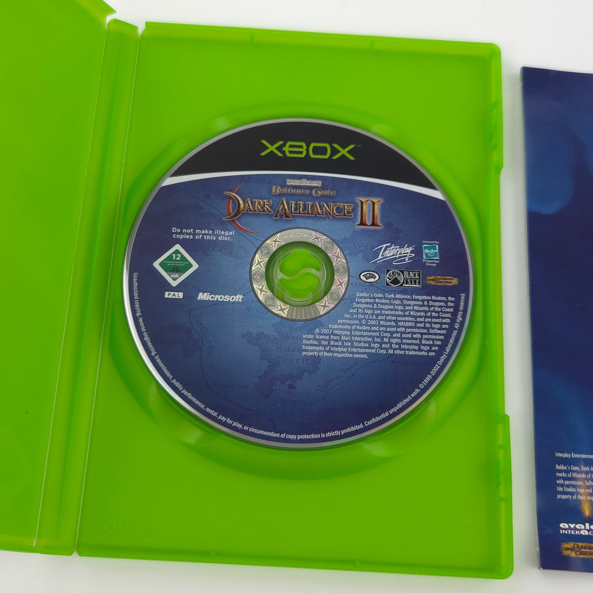 Microsoft Xbox Spiel Baldurs Gate Dark Alliance OVP