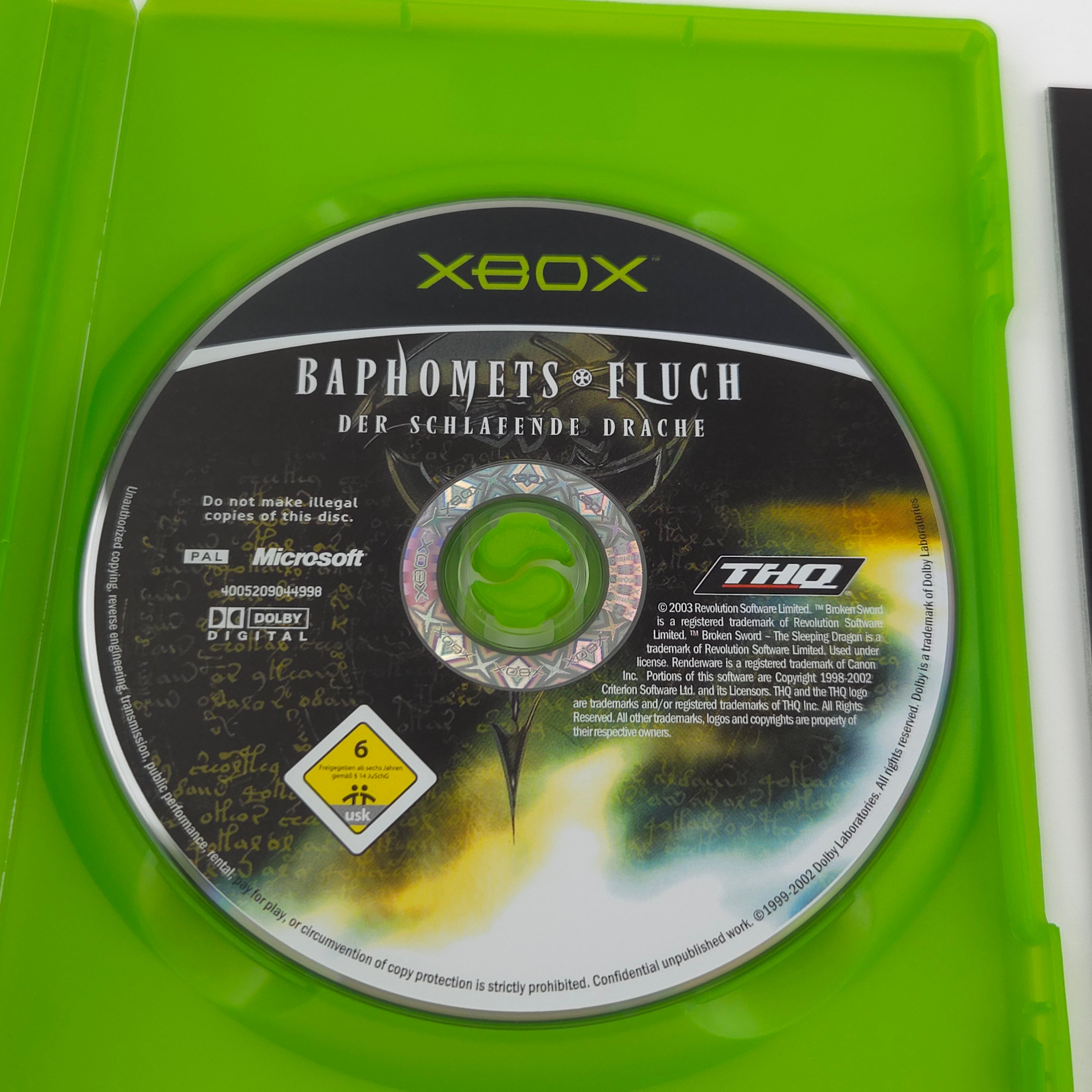 Xbox Classic Spiel – Baphomets Fluch Der Drache (OVP)