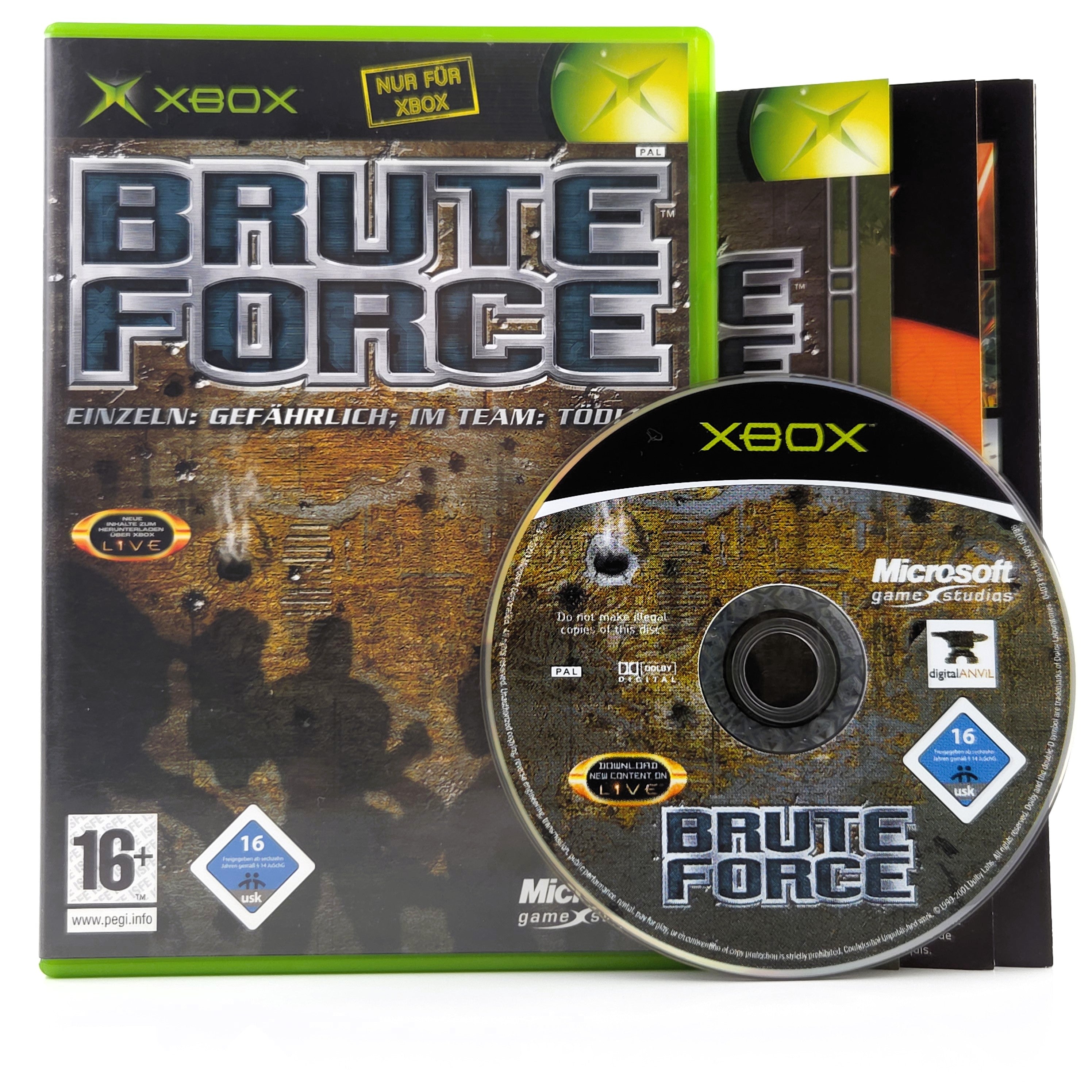 Xbox Classic Spiel – Brute Force (OVP DE PAL)