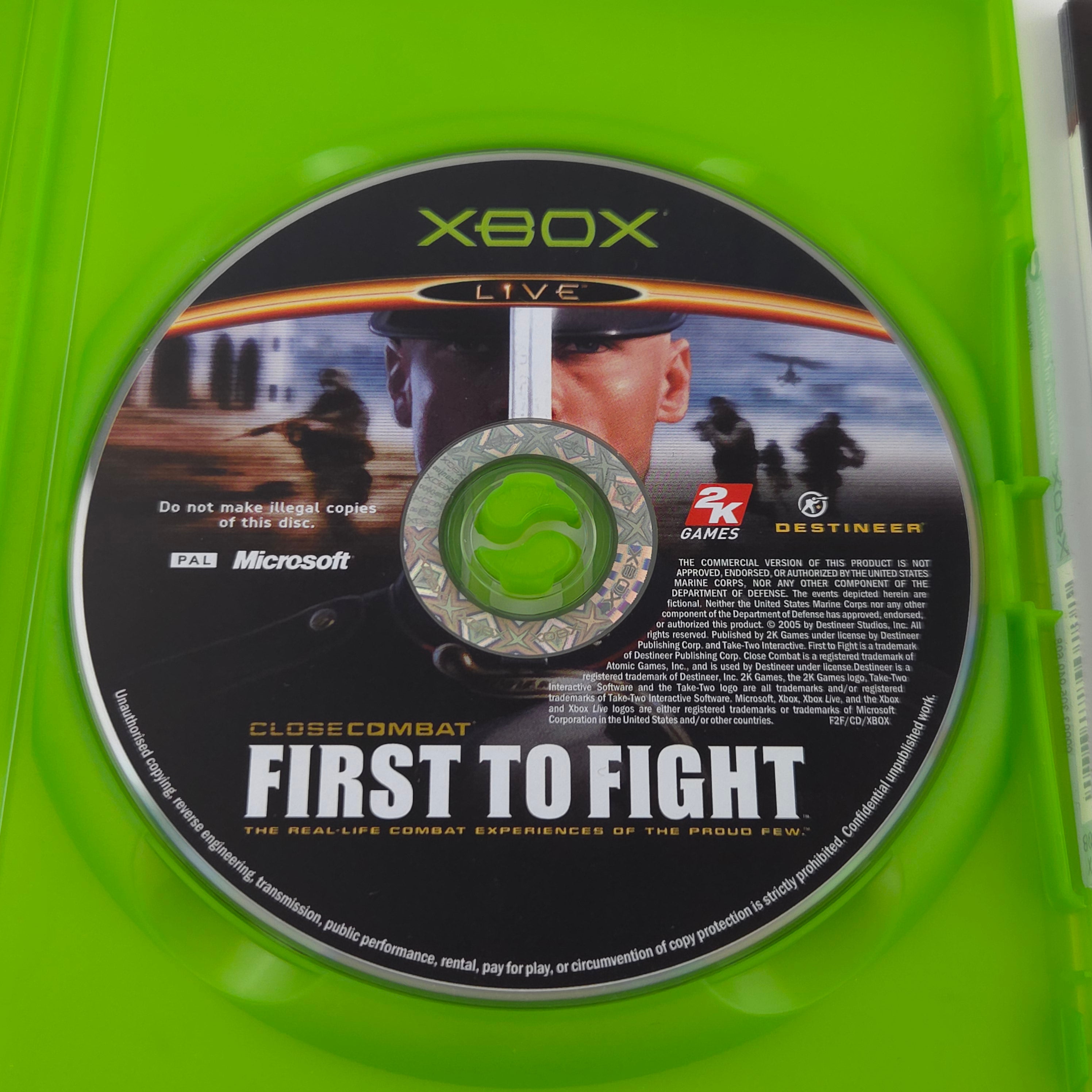 Xbox Classic Spiel – Close Combat First to Fight (PAL)