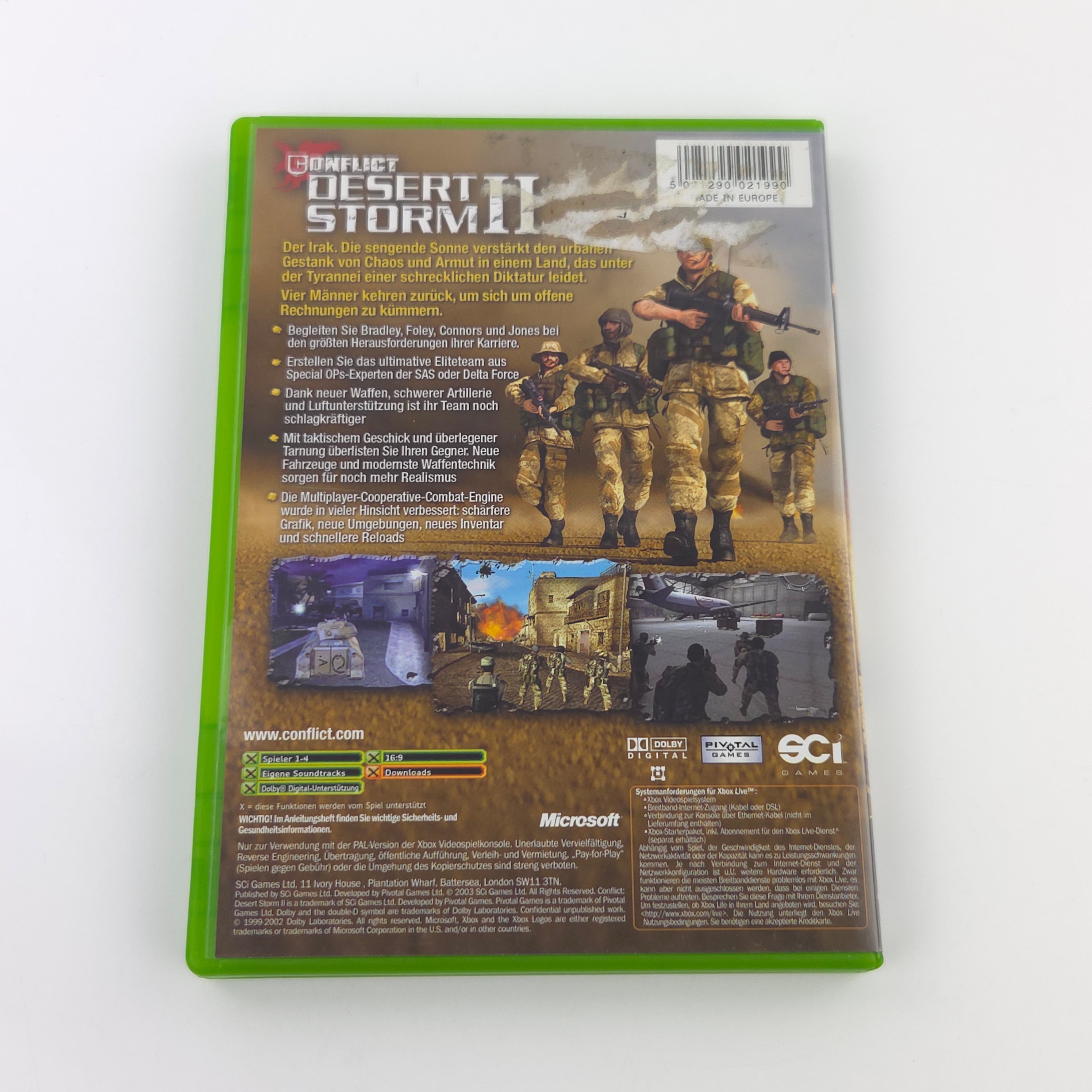 Xbox Classic Spiel – Conflict Desert Storm I & II PAL